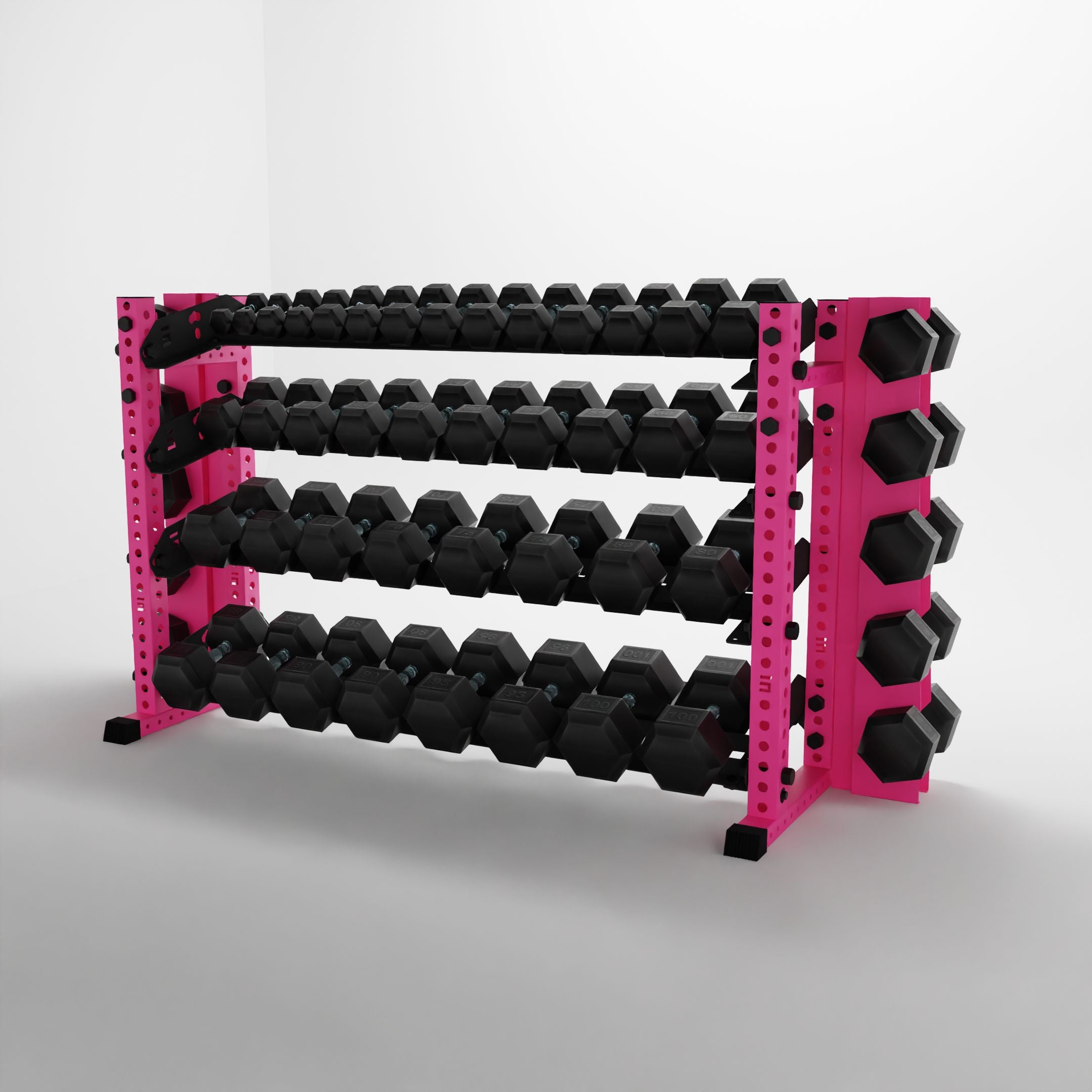 Alpha | 4-Tier Horizontal Rack | Double-Post