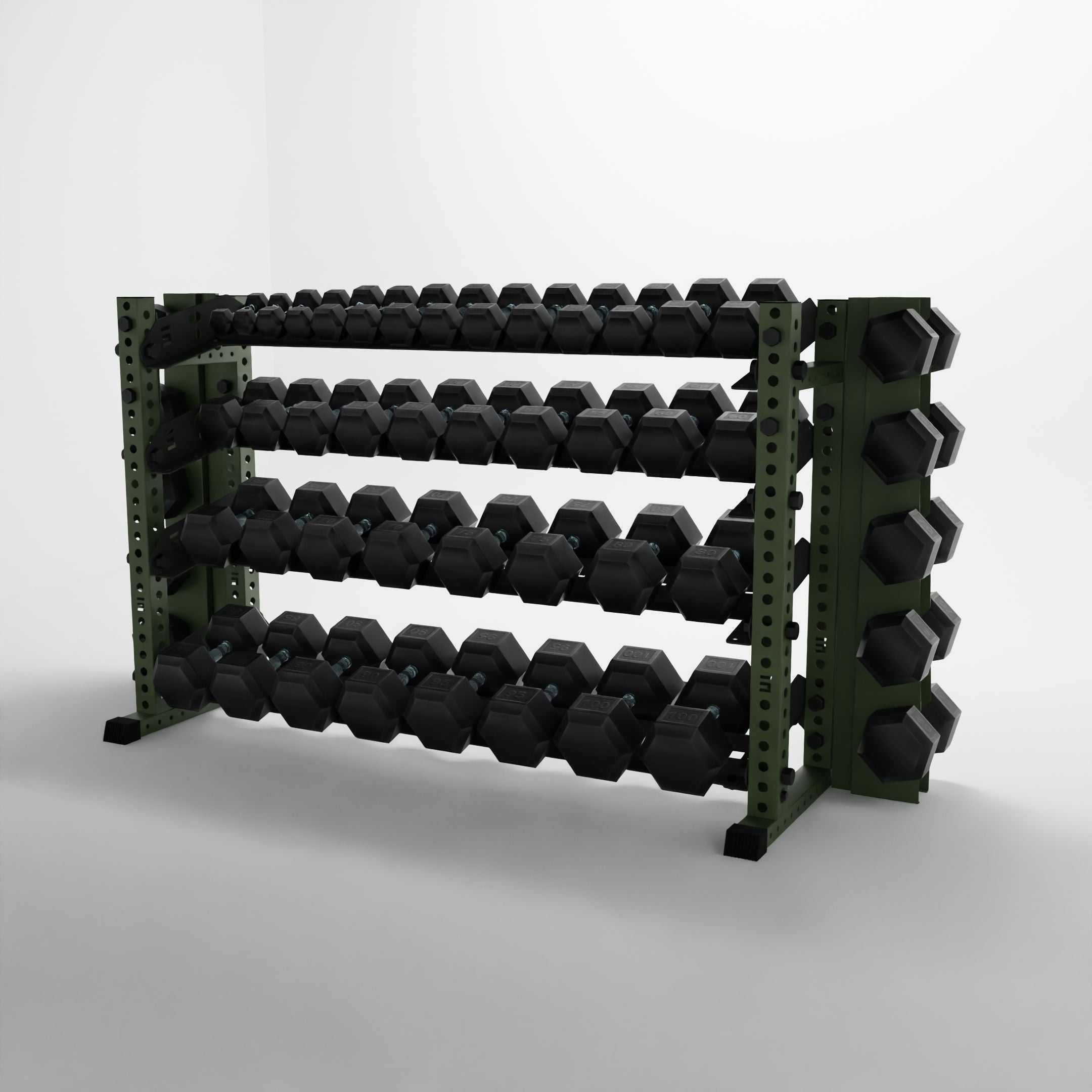 Alpha | 4-Tier Horizontal Rack | Double-Post