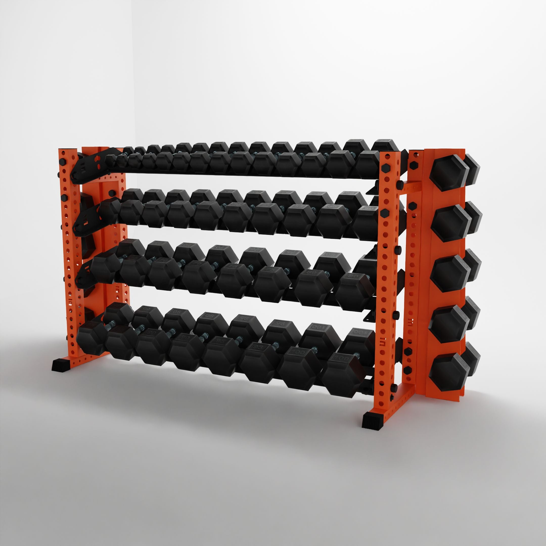 Alpha | 4-Tier Horizontal Rack | Double-Post