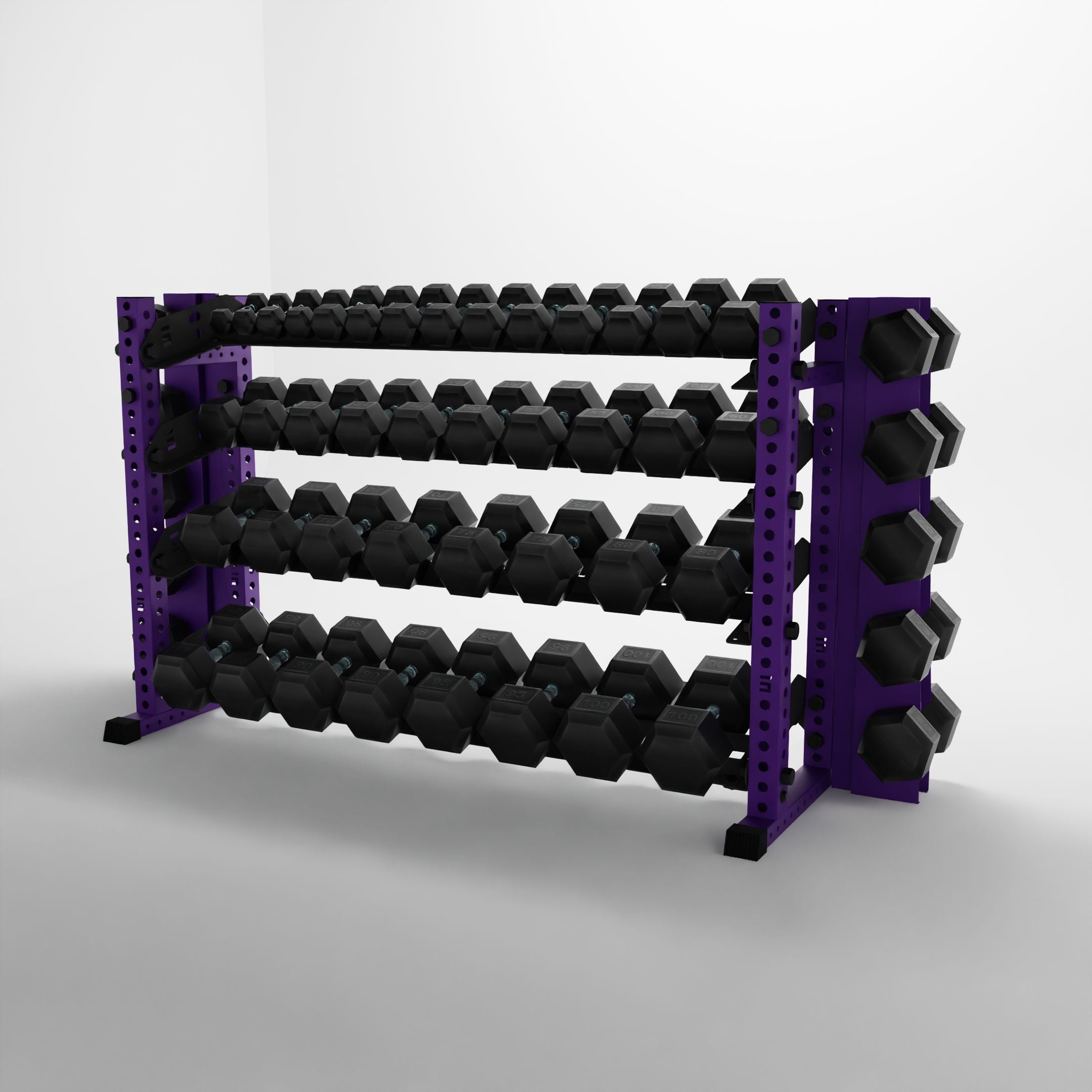 Alpha | 4-Tier Horizontal Rack | Double-Post