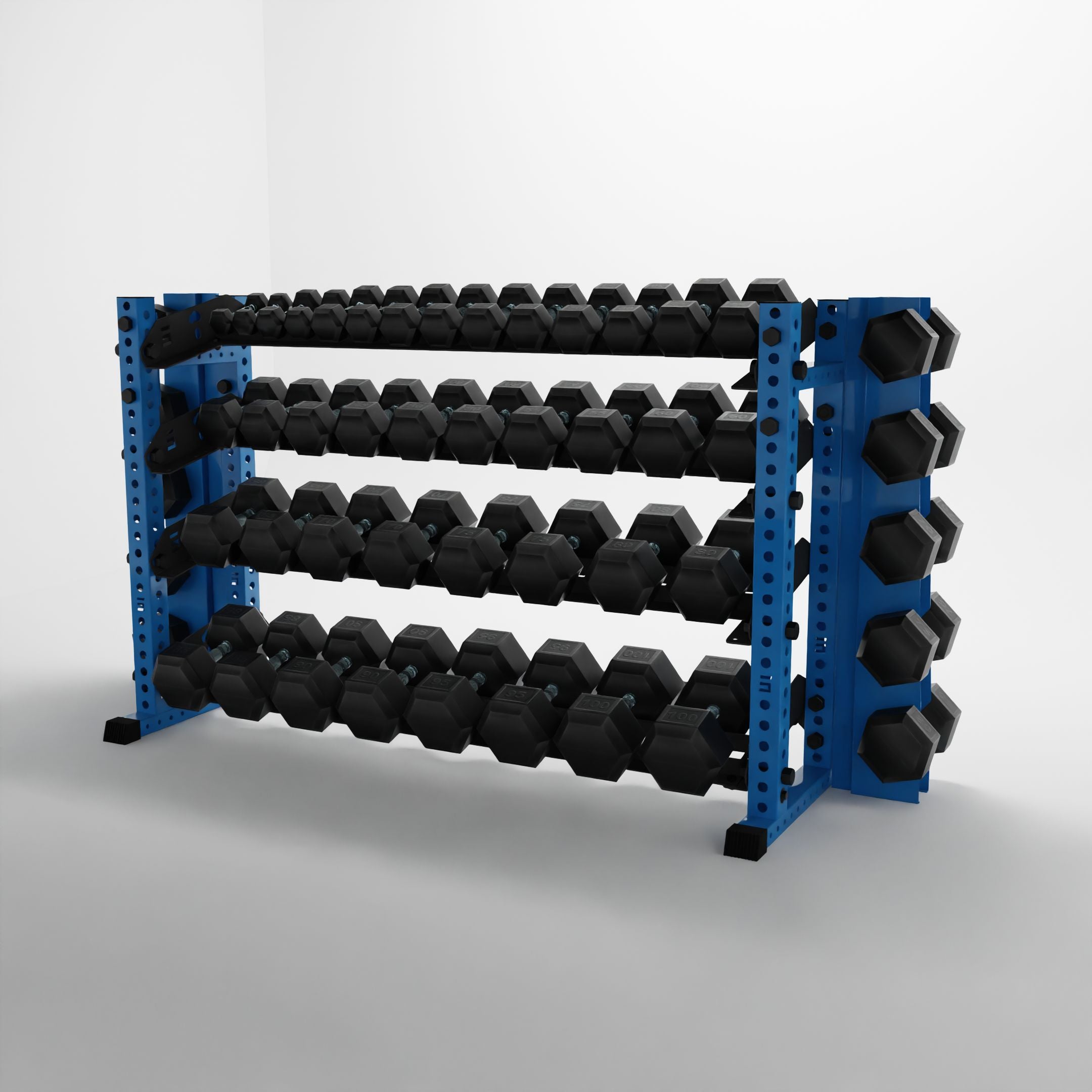 Alpha | 4-Tier Horizontal Rack | Double-Post
