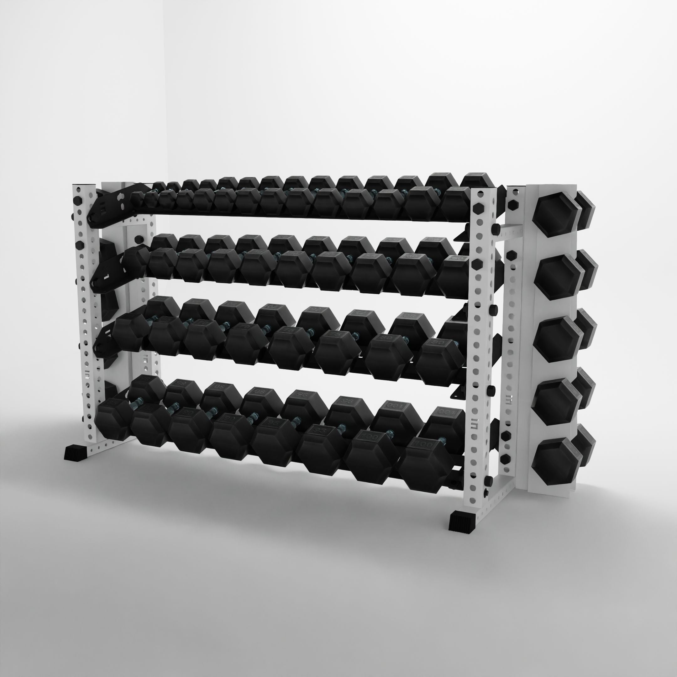 Alpha | 4-Tier Horizontal Rack | Double-Post