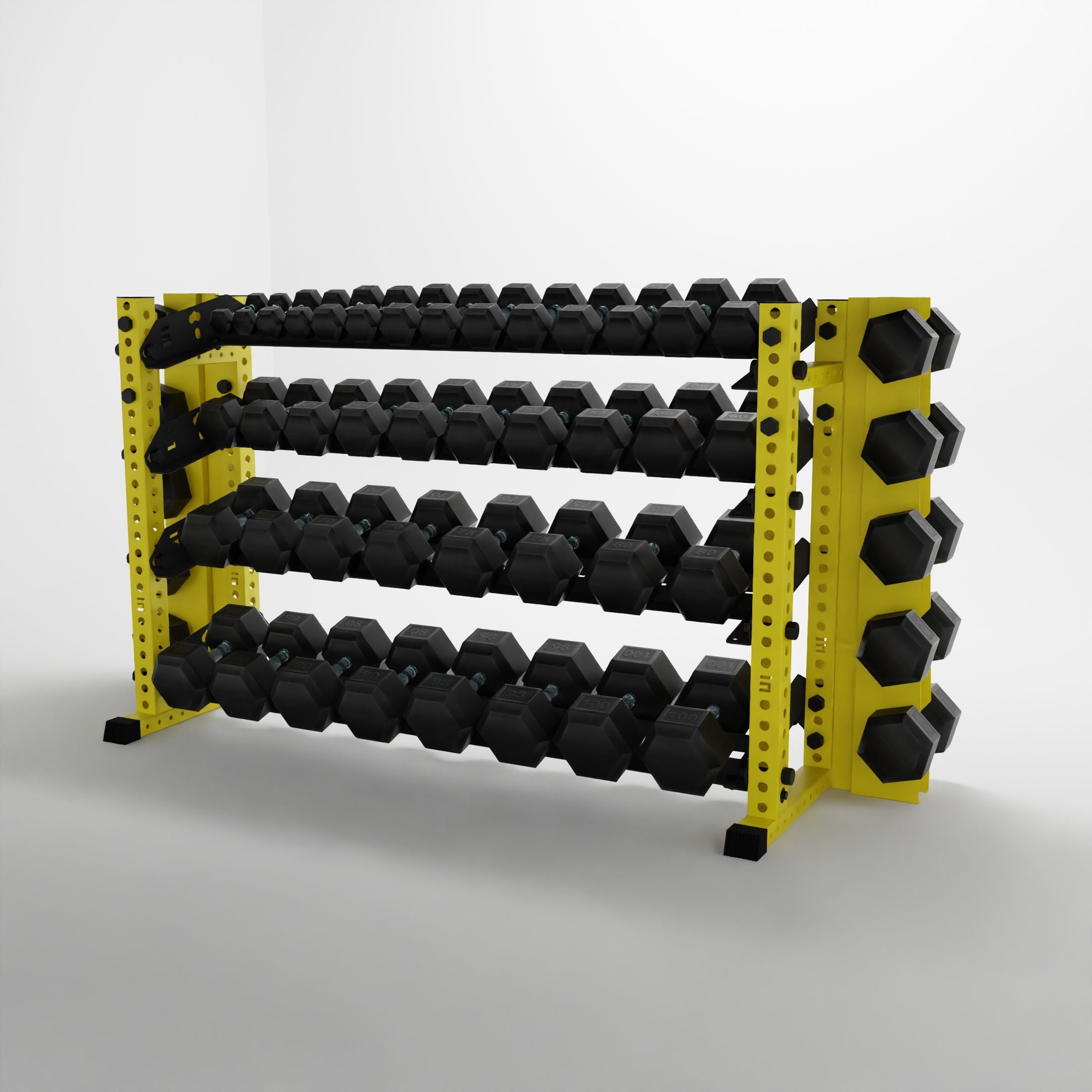 Alpha | 4-Tier Horizontal Rack | Double-Post
