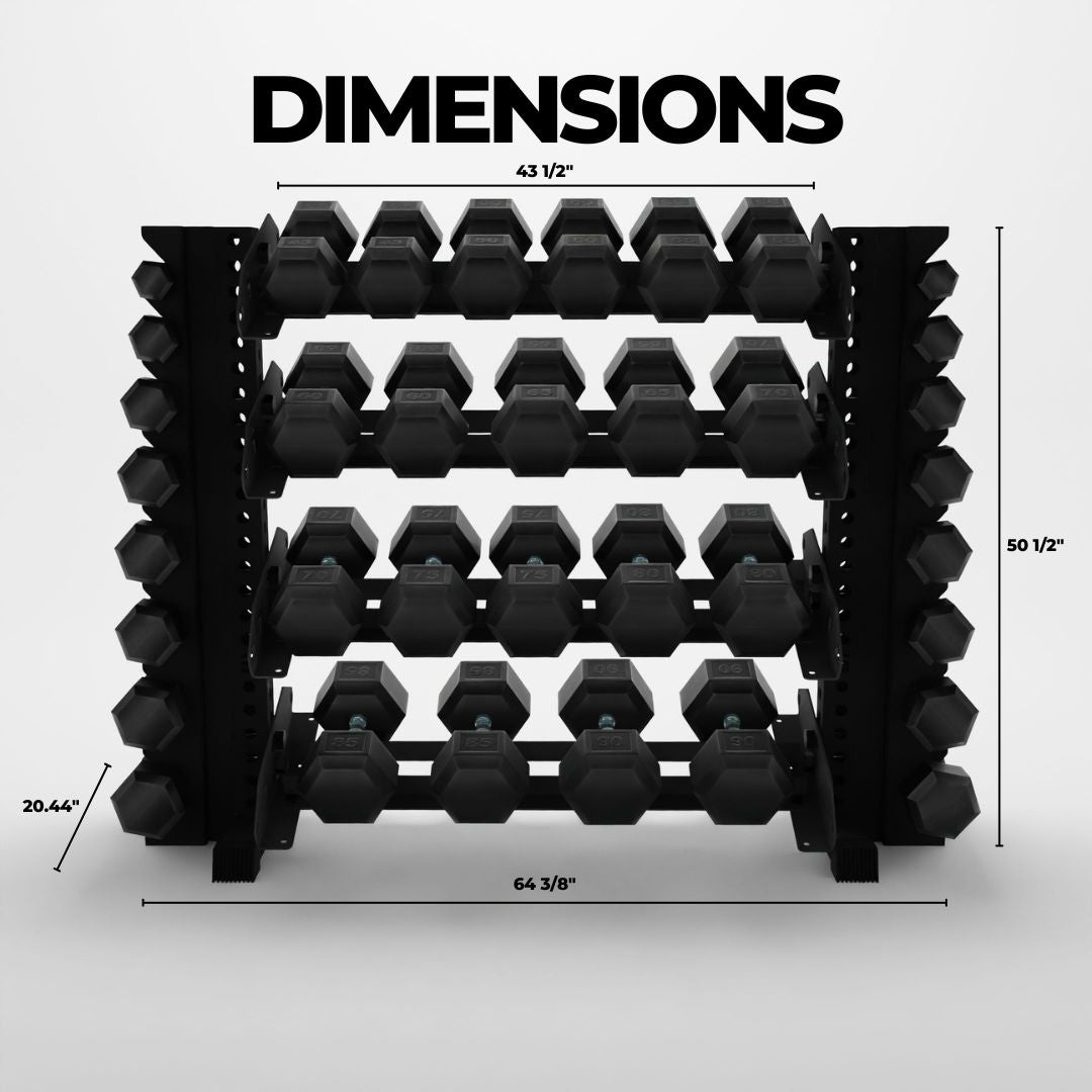 Alpha | 4-Tier Horizontal Rack