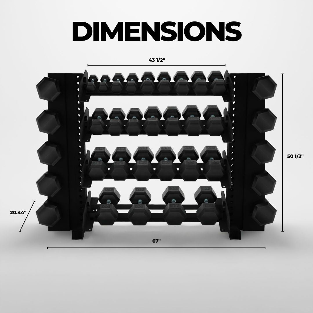 Alpha | 4-Tier Horizontal Rack