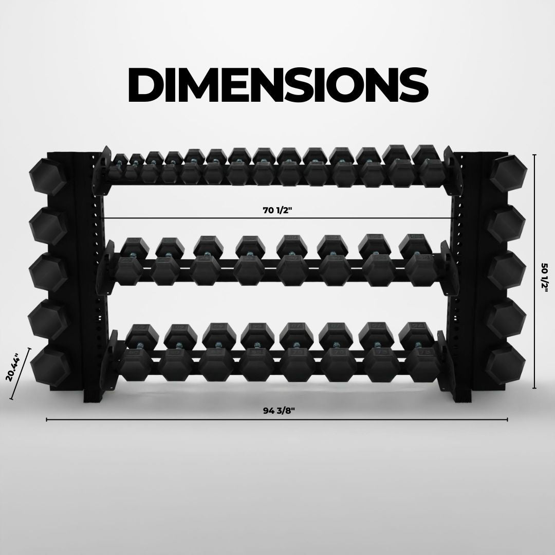 Alpha | 3-Tier Horizontal Rack