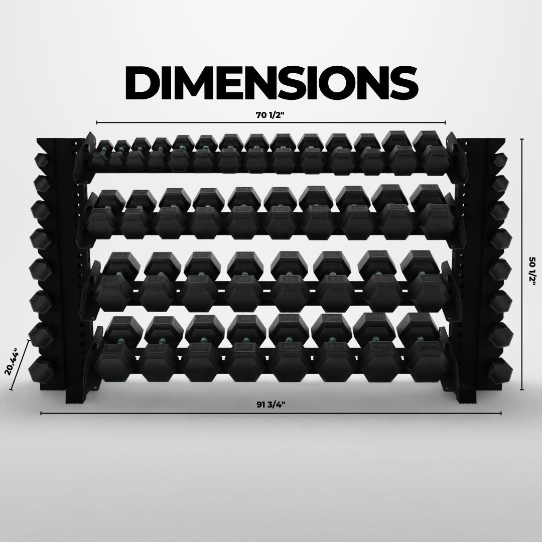 Alpha | 4-Tier Horizontal Rack