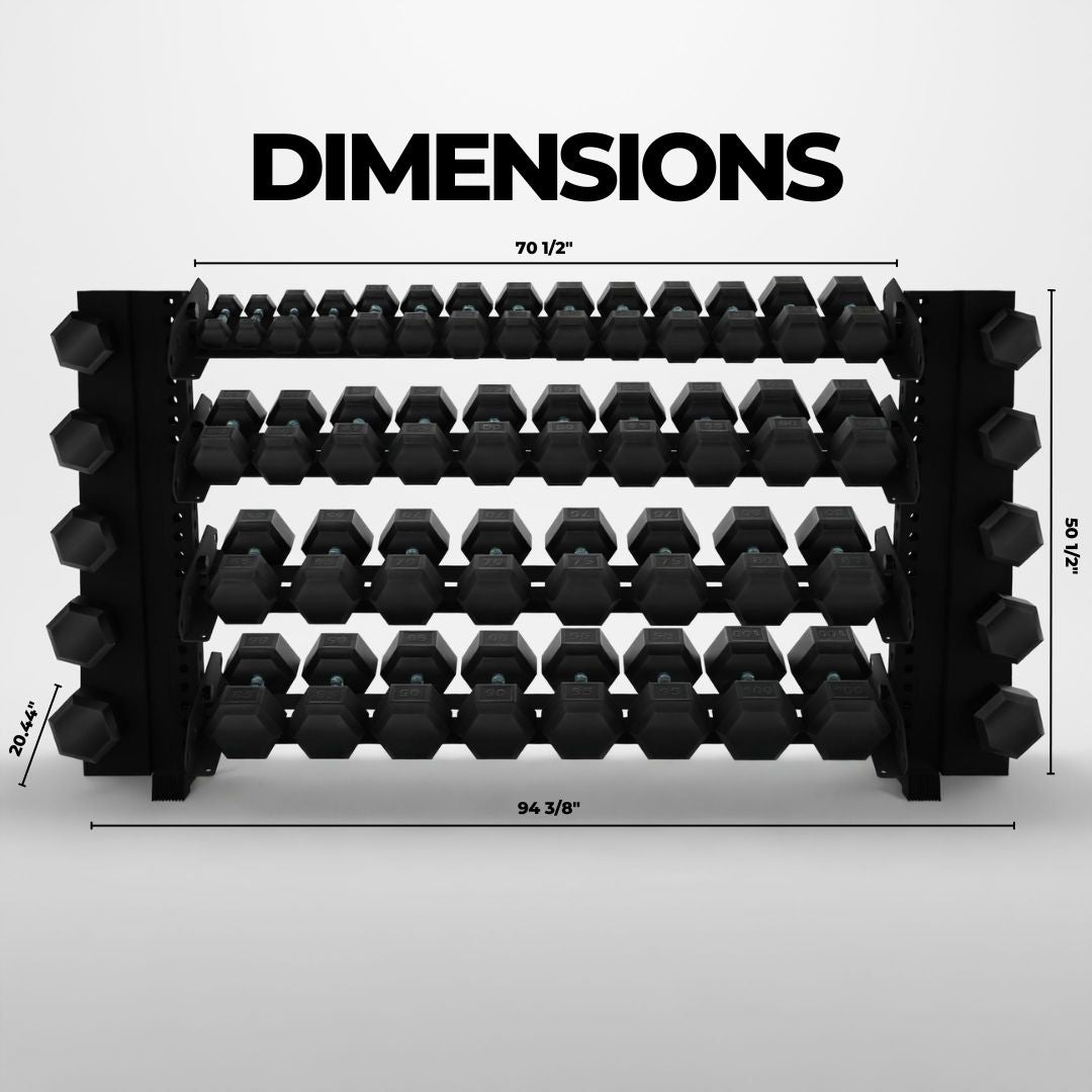 Alpha | 4-Tier Horizontal Rack