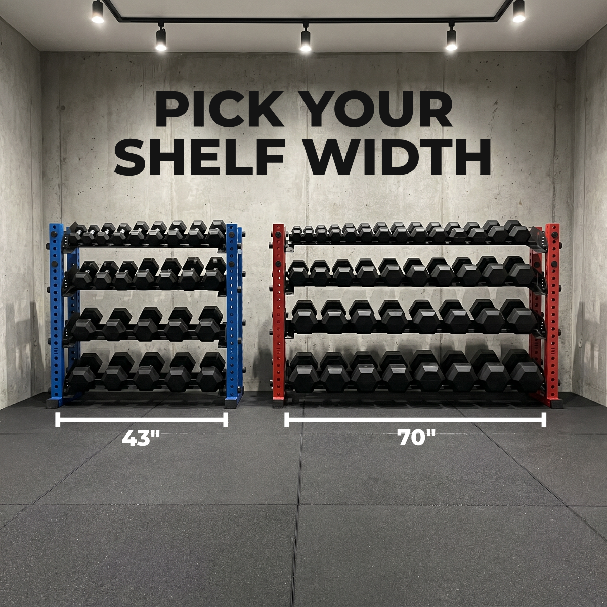 Alpha | 4-Tier Horizontal Rack | Double-Post