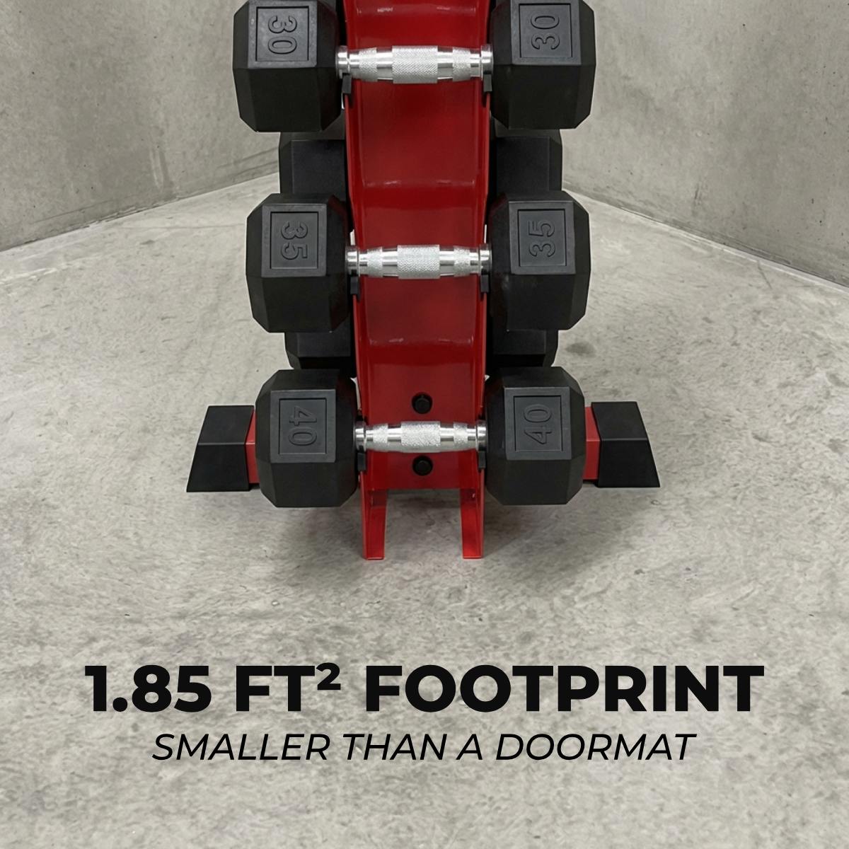 Alpha | 8-Tier Vertical Dumbbell Storage Rack