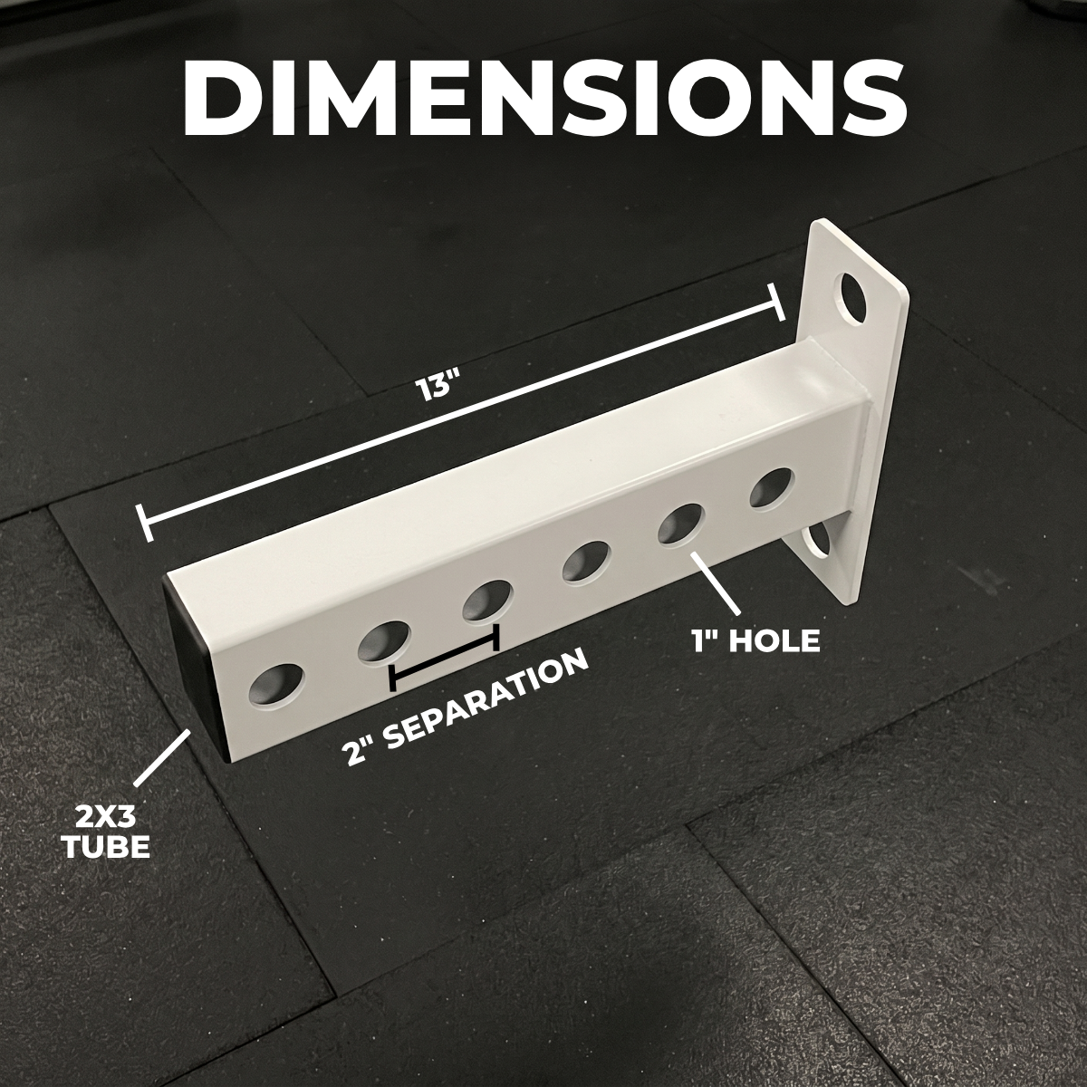 Dimension diagram for the Plate Holder Extender