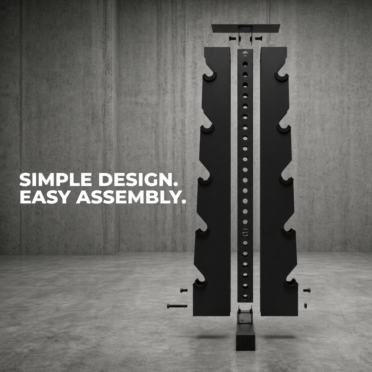 Alpha Elite | 5-Tier Vertical Dumbbell Storage Rack