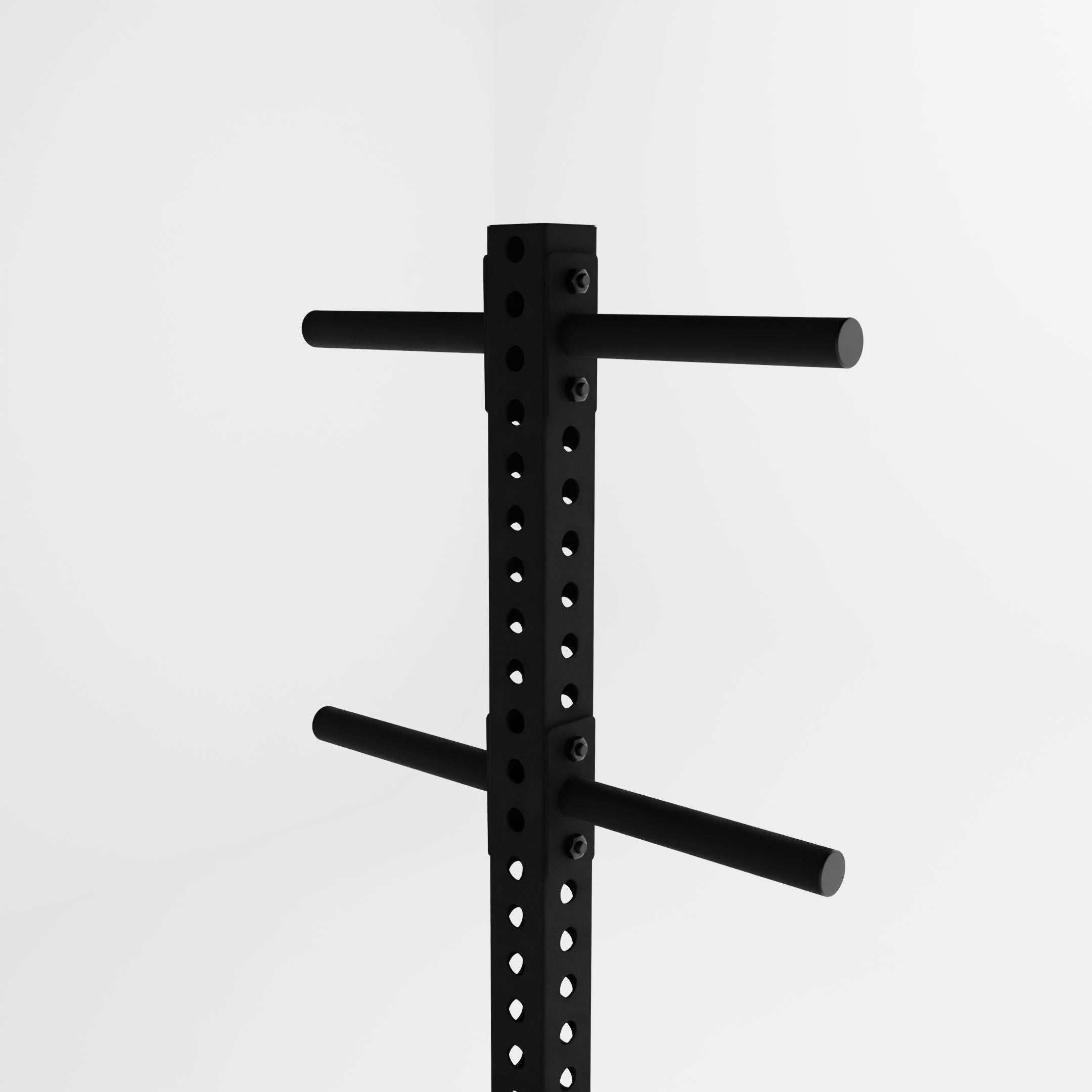 black delta pk vertical hybrid weight plate and kettlebell storage rack top