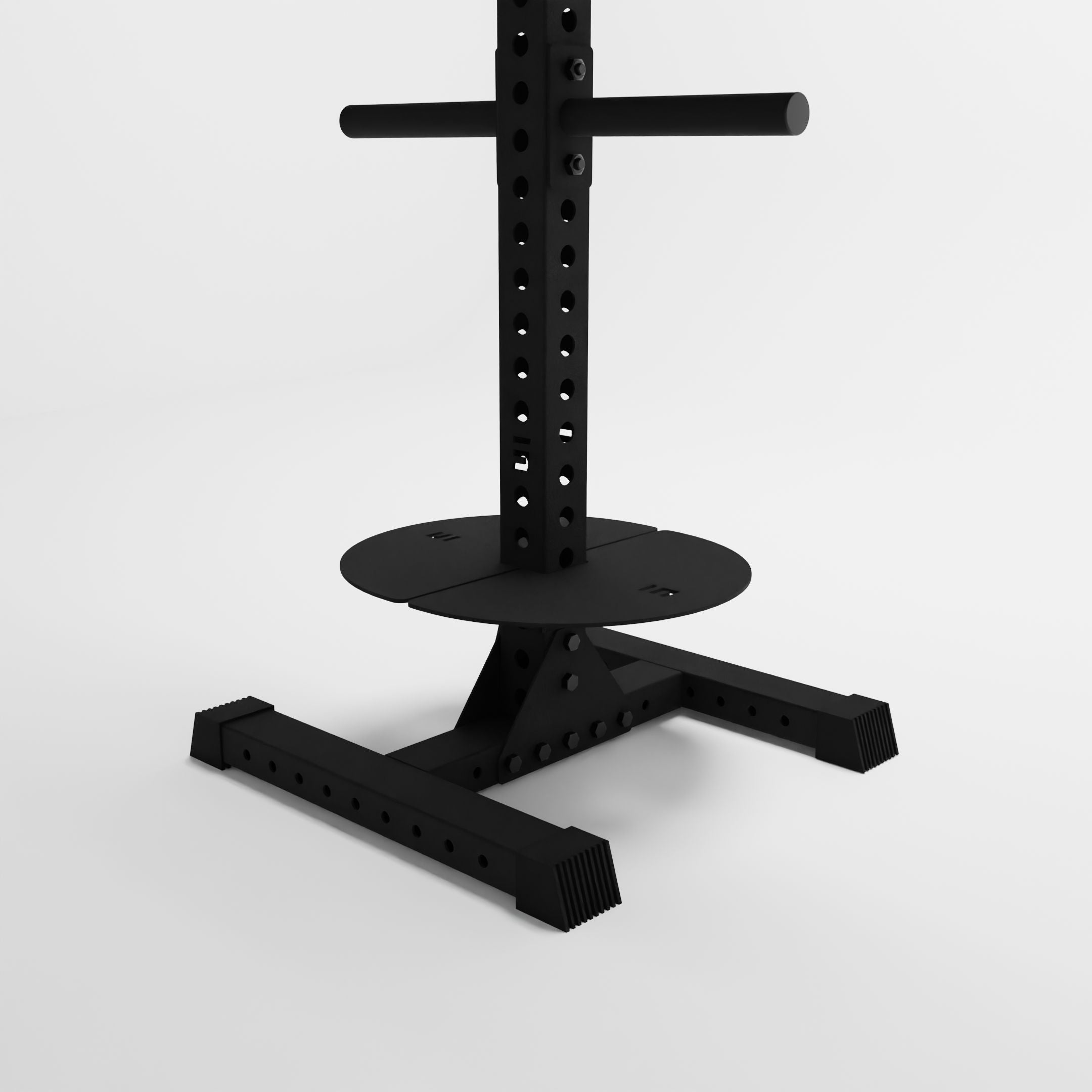 black delta pk vertical hybrid weight plate and kettlebell base