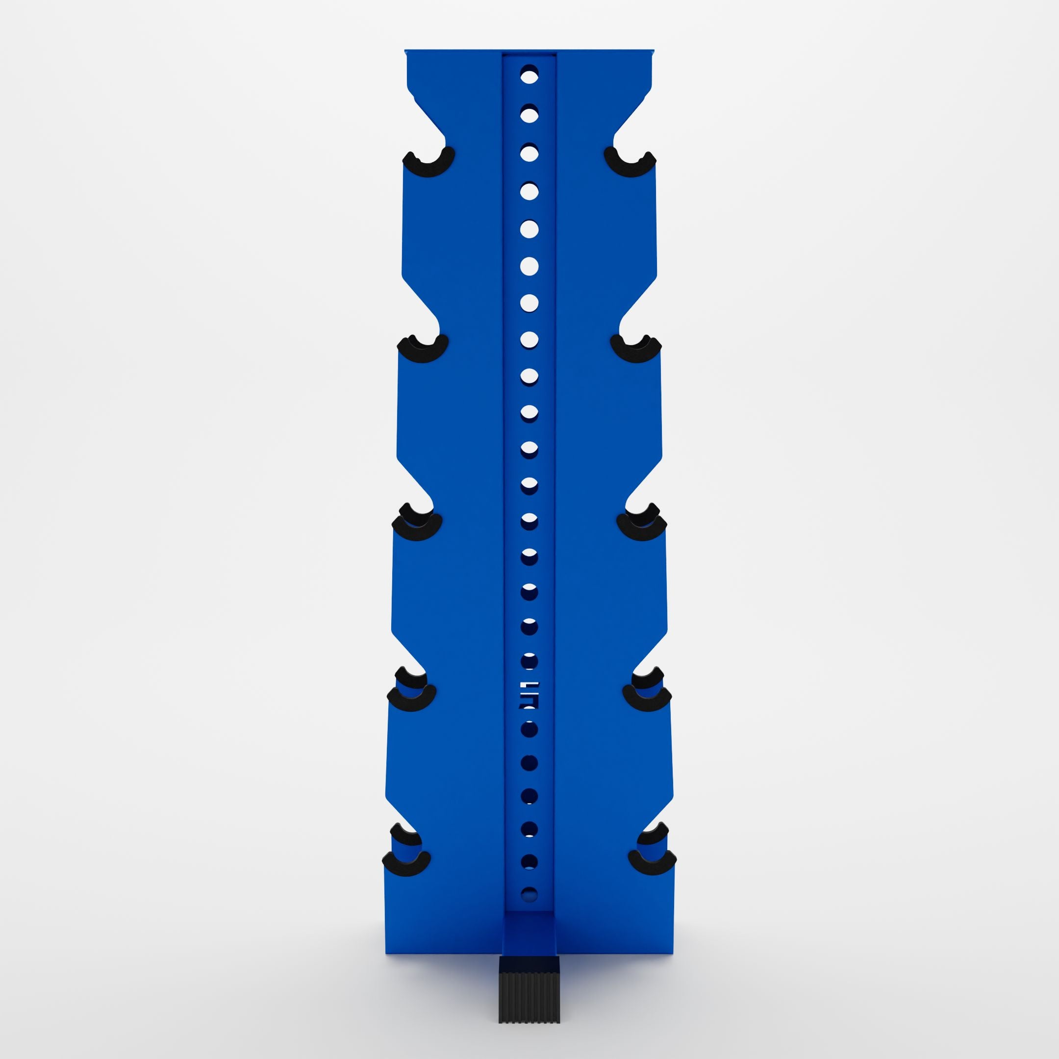 blue alpha elite vertical dumbbell storage rack