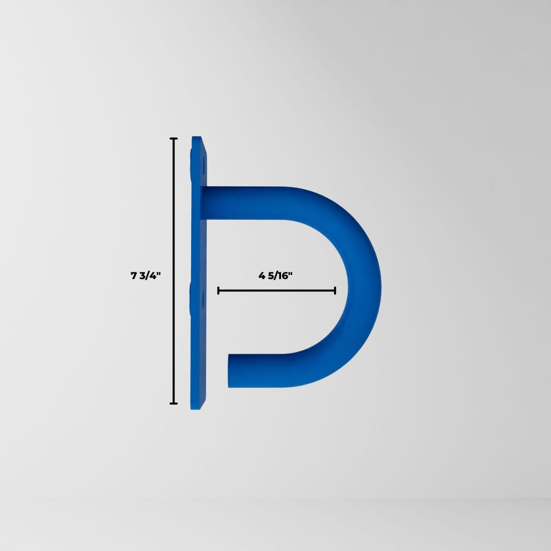 blue battle rope anchor for a 3x3 upright dimensions