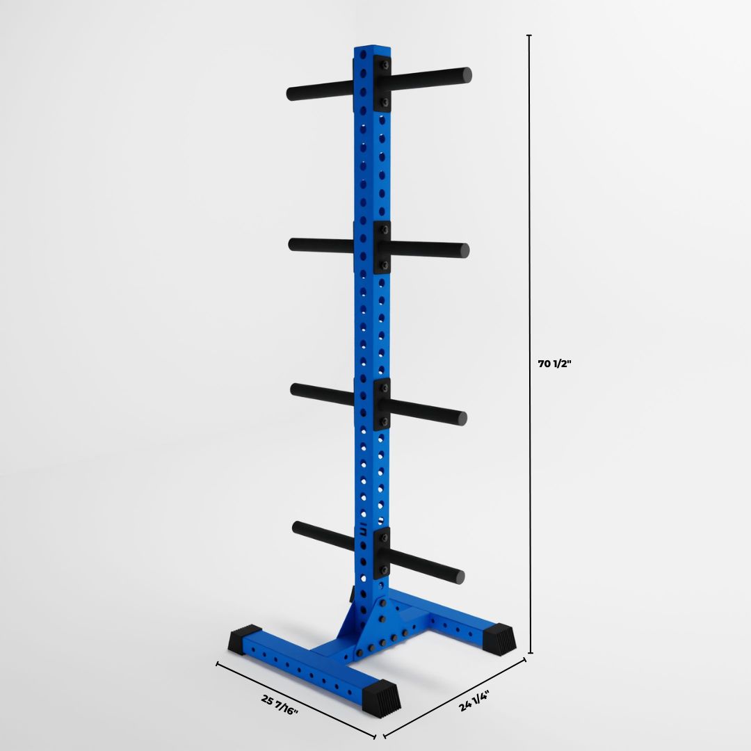 blue delta 4-tier vertical weight plate tree dimensions