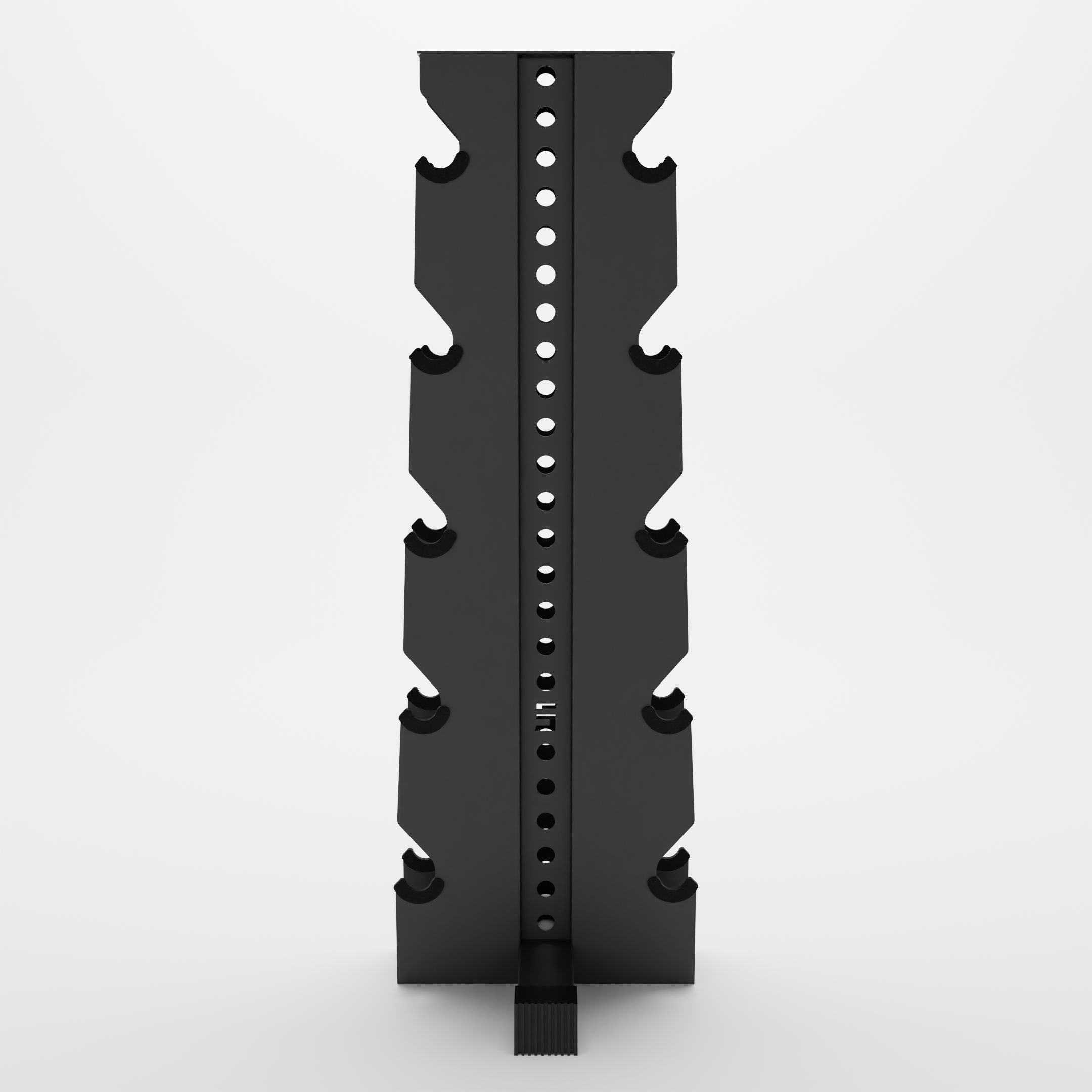 grey alpha elite vertical dumbbell storage rack