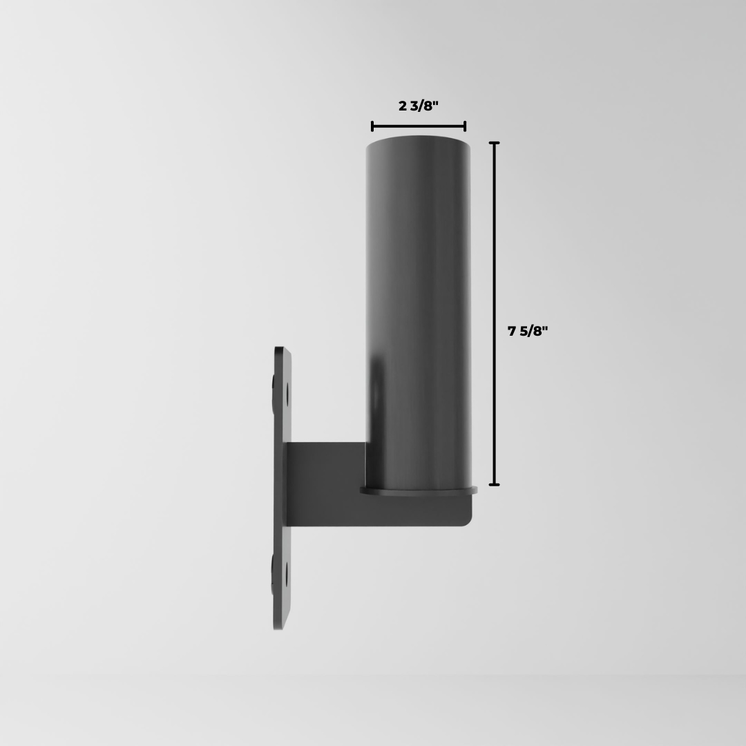 grey barbell holder attachment for a 3x3 upright dimensions