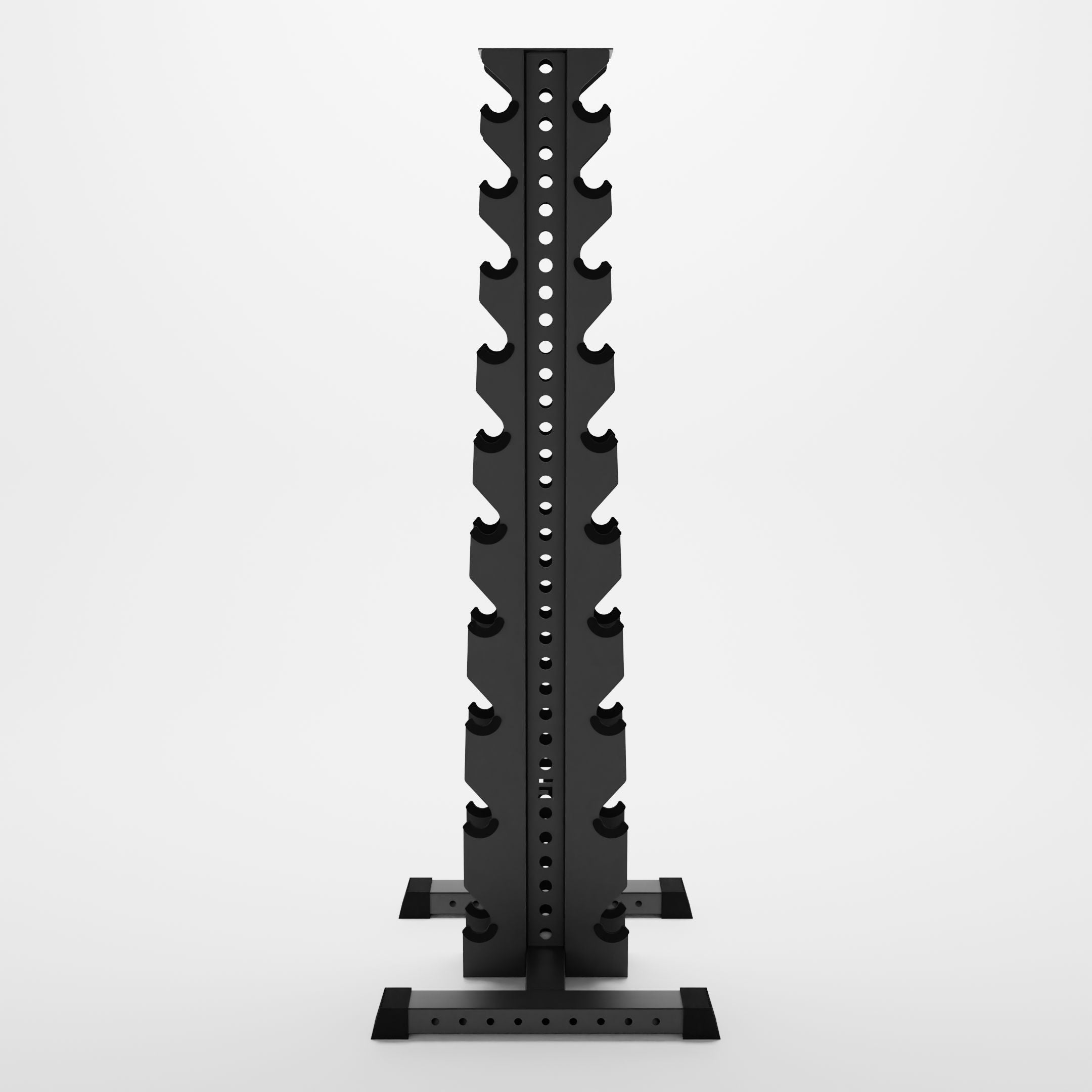 grey delta 10-tier vertical dumbbell storage rack