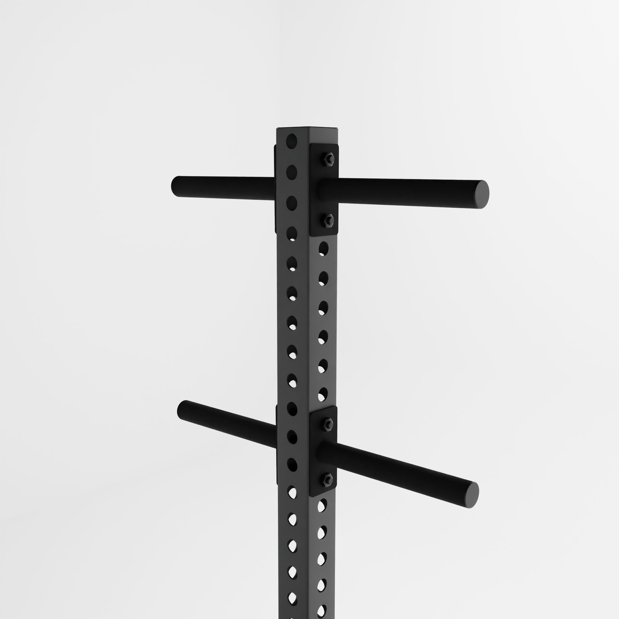 grey delta pk vertical hybrid weight plate and kettlebell storage rack top
