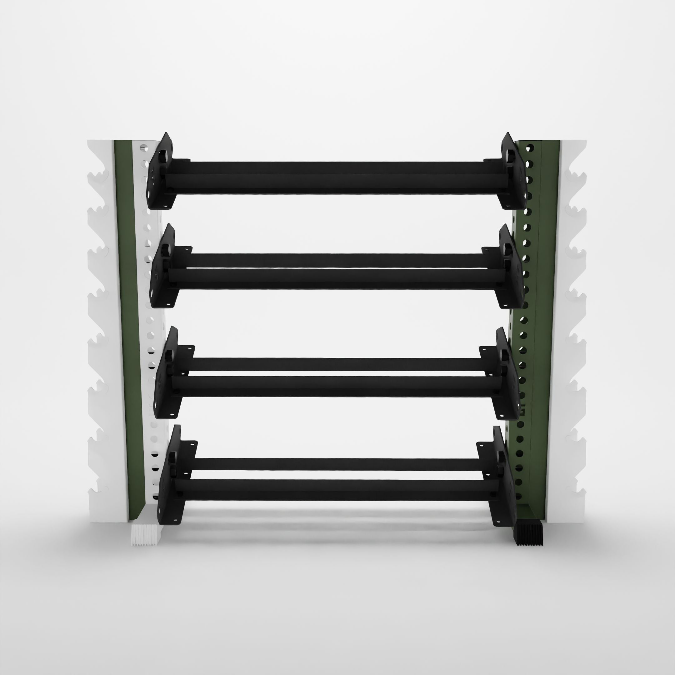 military green 43-inch alpha vertical to horizontal rack expansion kit