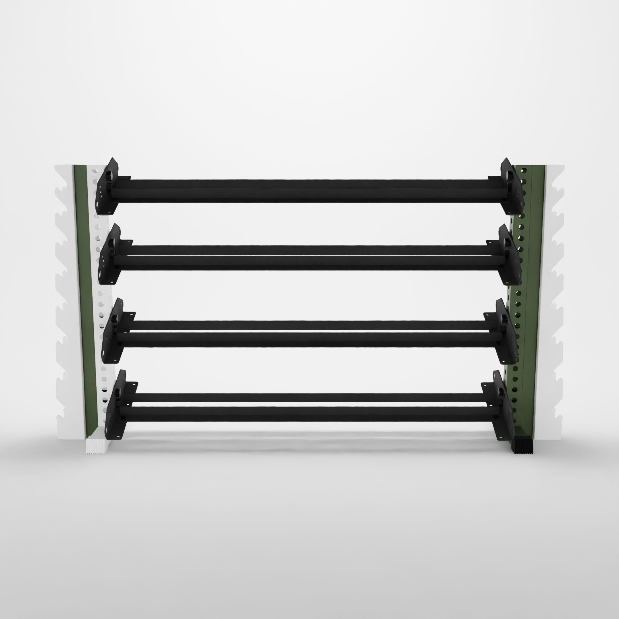 military green 70-inch alpha vertical to horizontal rack expansion kit