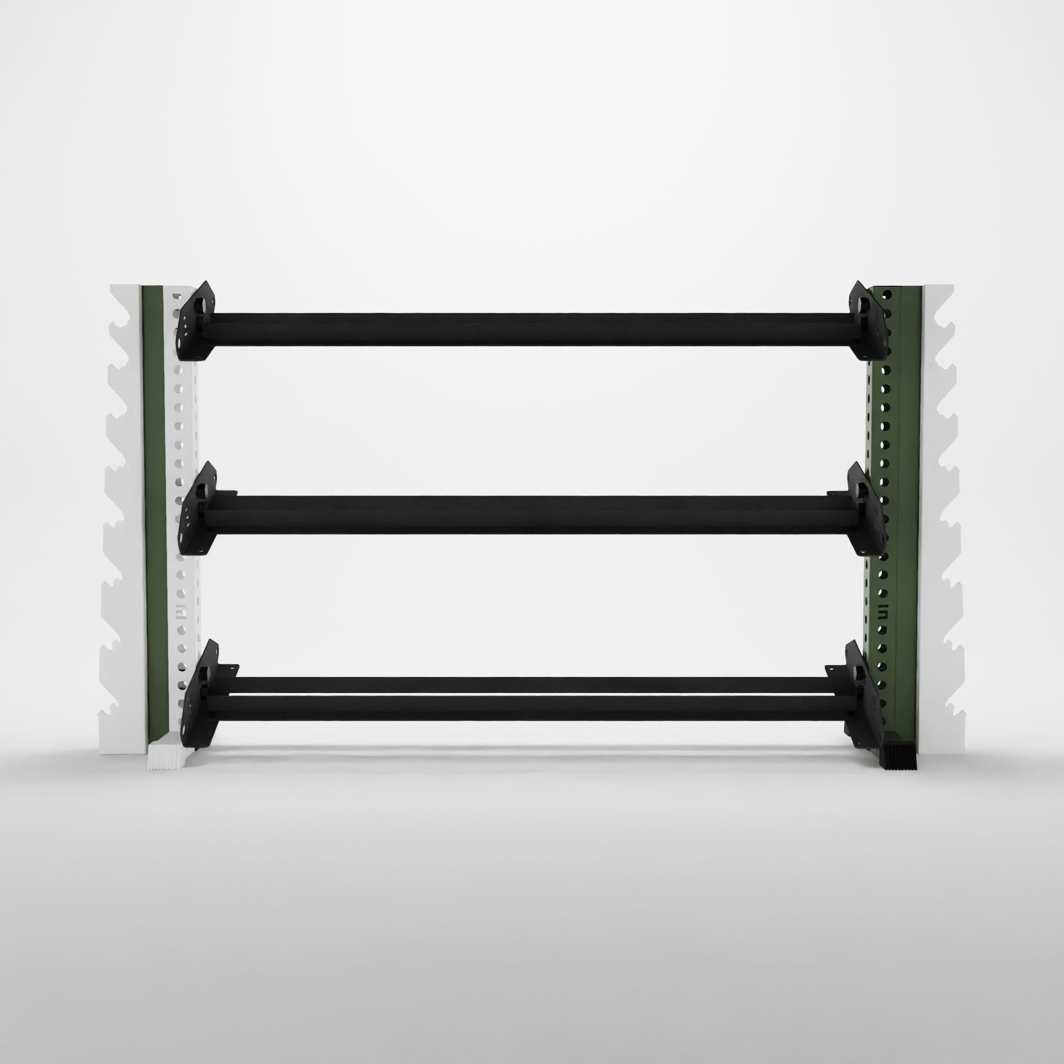 military green 70-inch alpha vertical to horizontal rack expansion kit