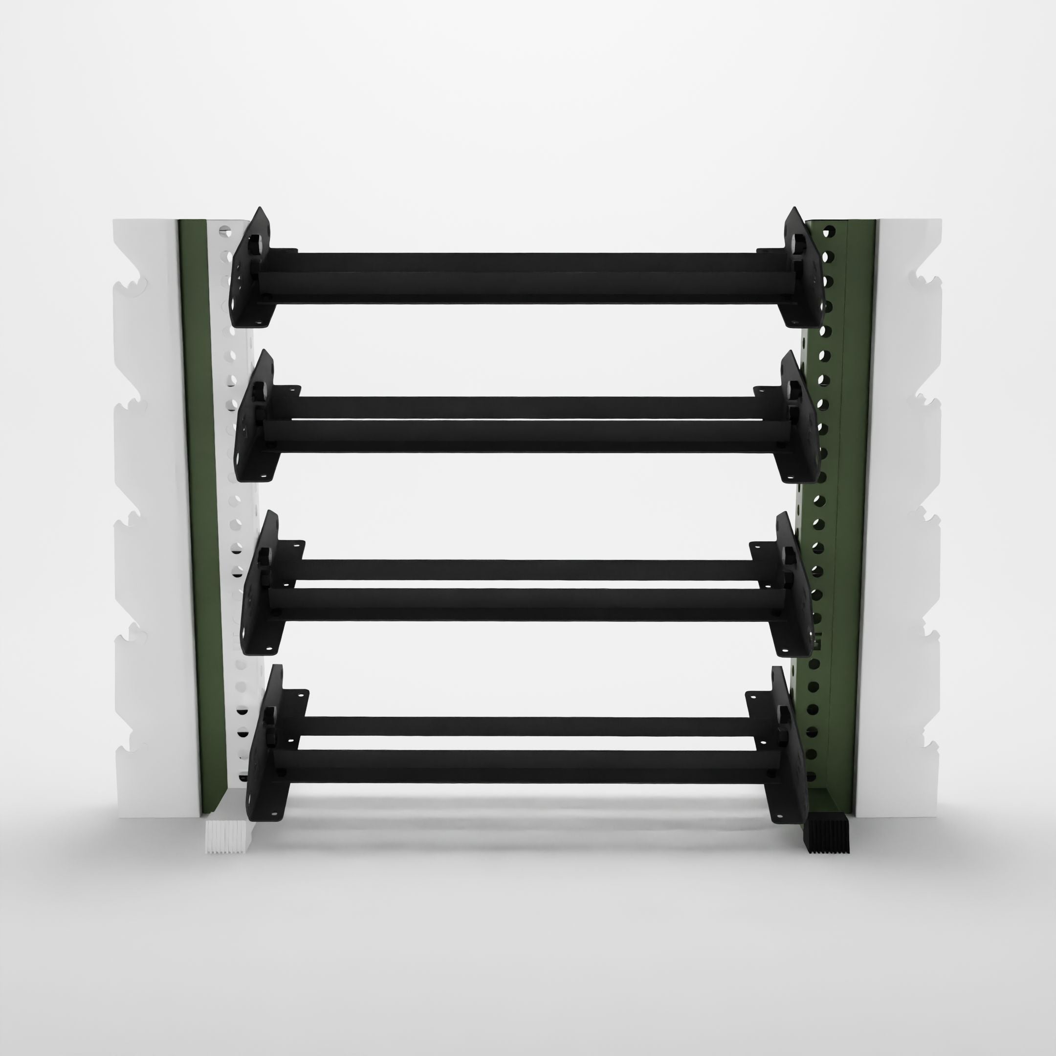 military green 43-inch alpha elite vertical to horizontal rack expansion kit