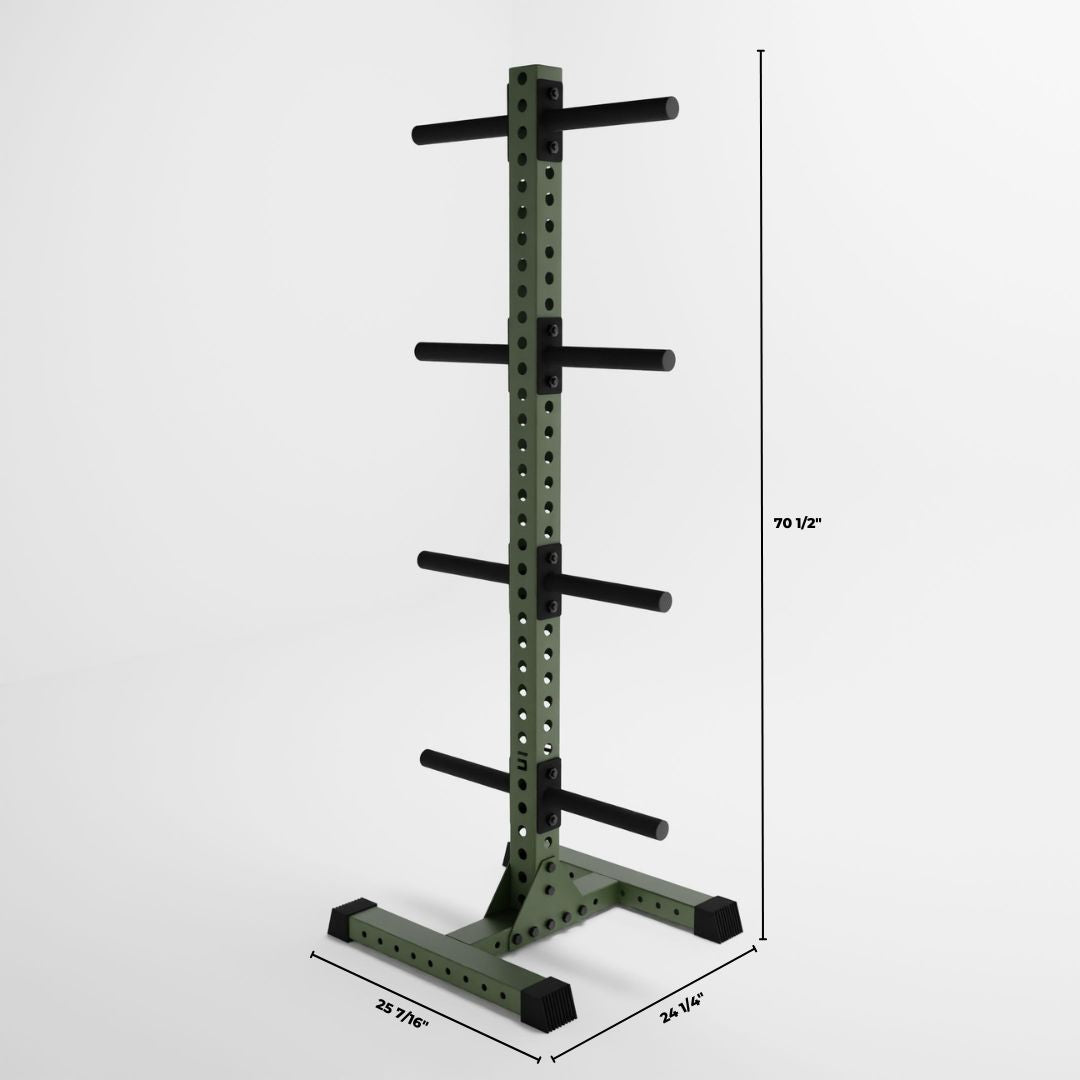 military green delta 4-tier vertical weight plate tree dimensions