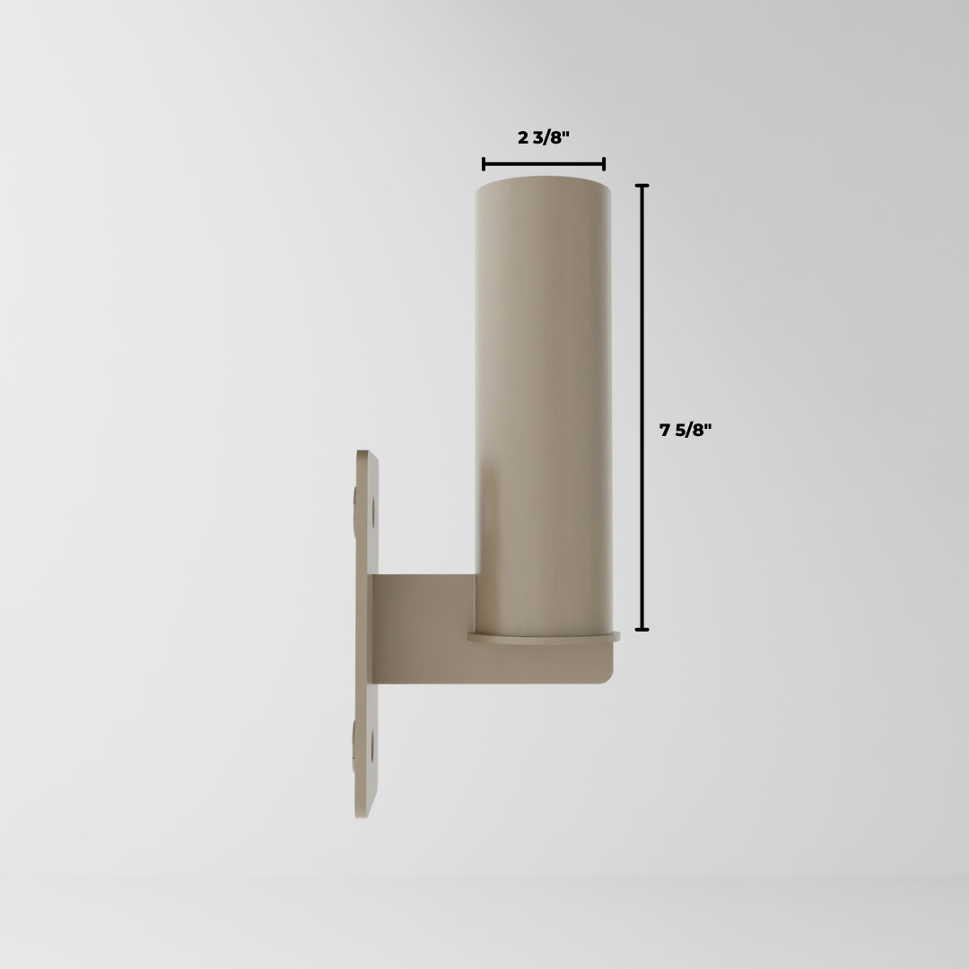 military tan barbell holder attachment for a 3x3 upright dimensions
