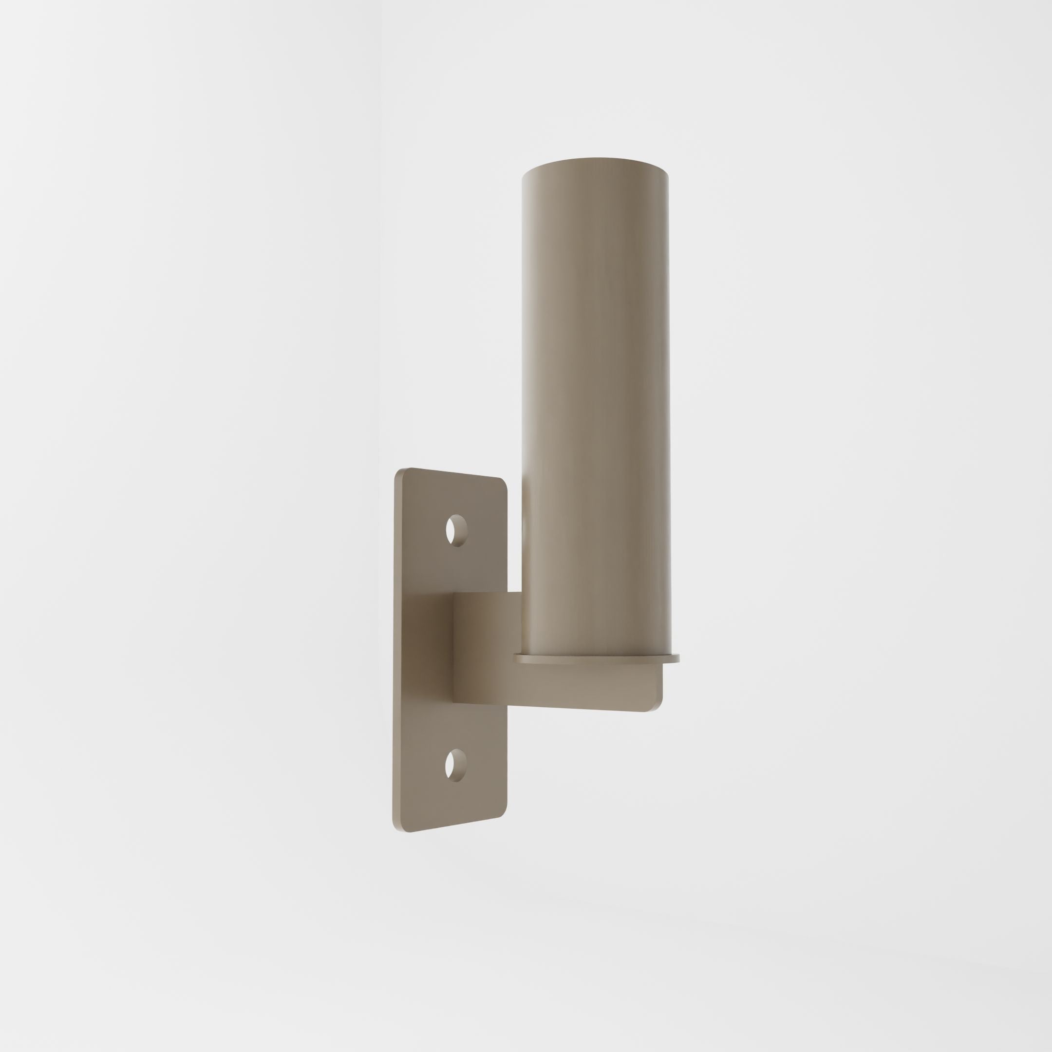 military tan barbell holder attachment for a 3x3 upright
