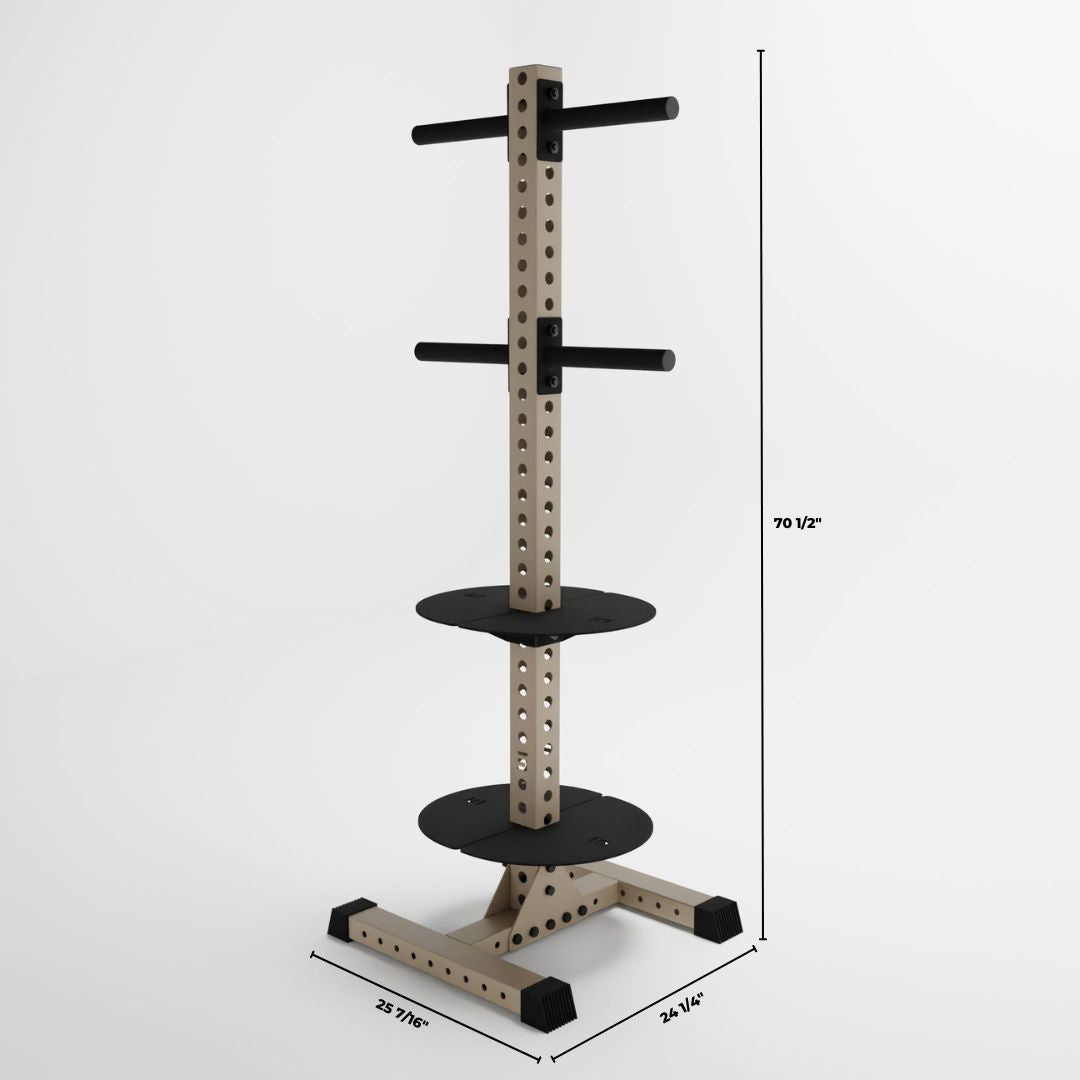 military tan delta pk vertical hybrid weight plate and kettlebell storage rack dimensions