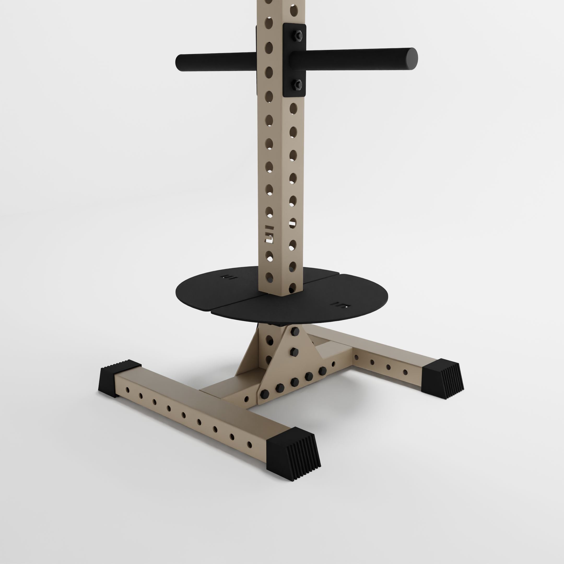 military tan delta pk vertical hybrid weight plate and kettlebell storage rack base