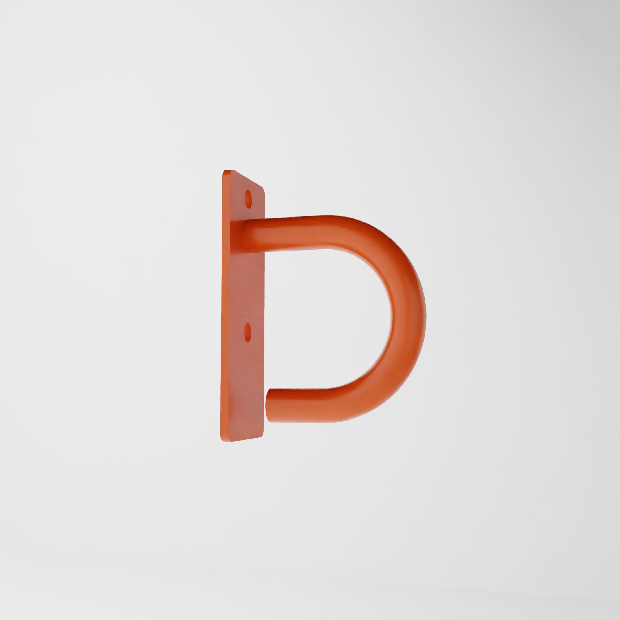 orange battle rope anchor for a 3x3 upright