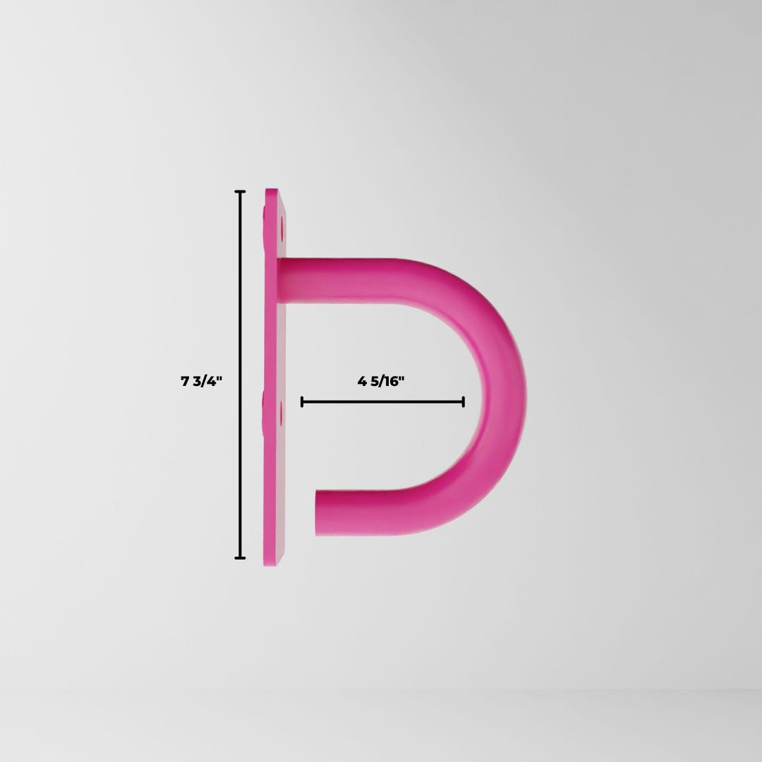 pink battle rope anchor for a 3x3 upright dimensions