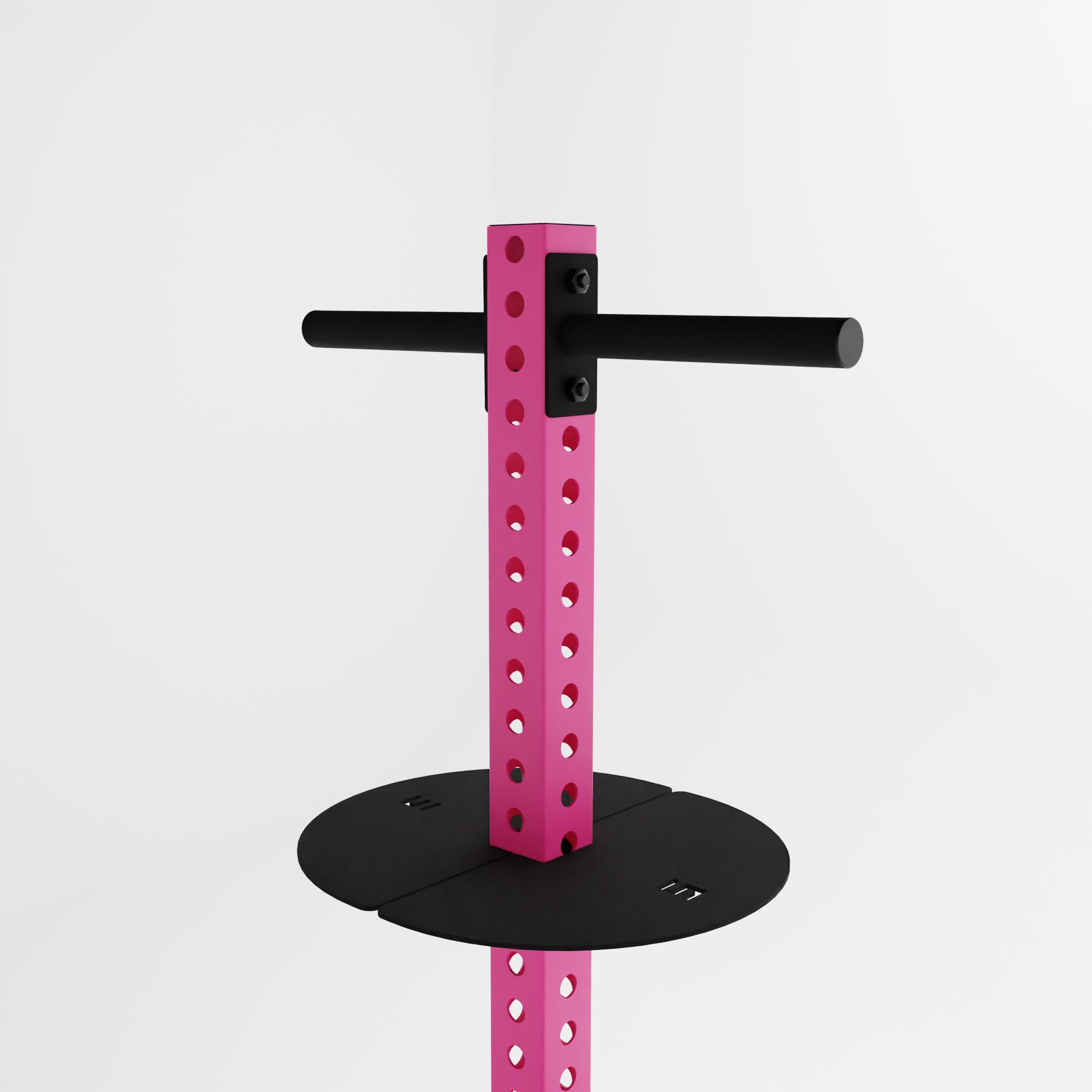 pink delta pk vertical hybrid weight plate and kettlebell storage rack top