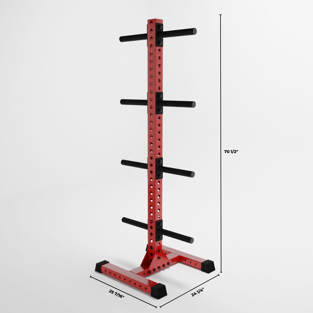 red delta 4-tier vertical weight plate tree dimensions