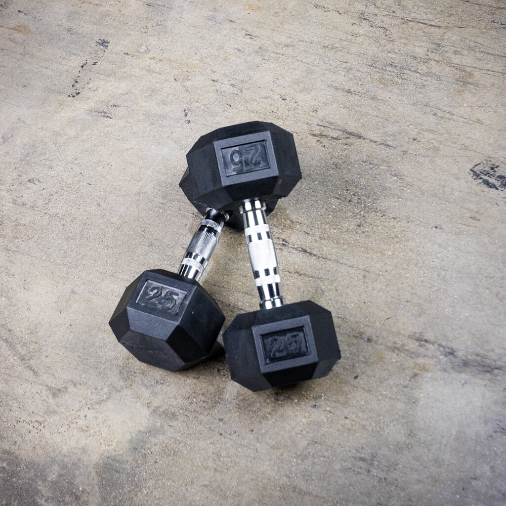 5-40lb PRx Rubber Hex Dumbbell Set