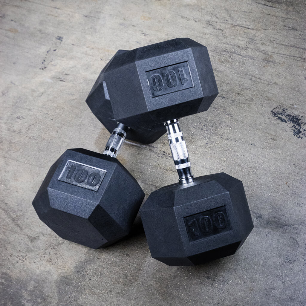 5-40lb PRx Rubber Hex Dumbbell Set