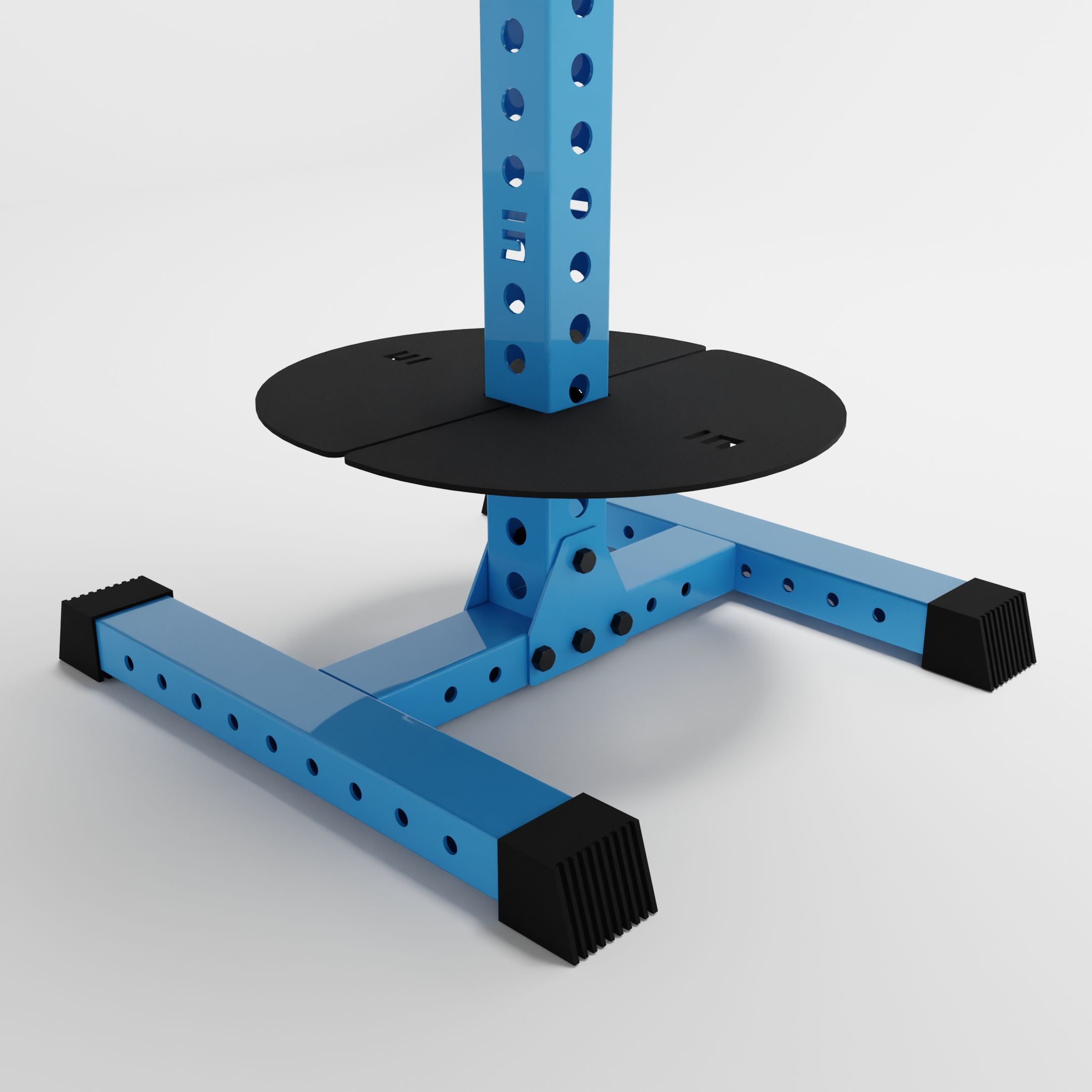 synergy blue alpha 3-tier vertical kettlebell rack base