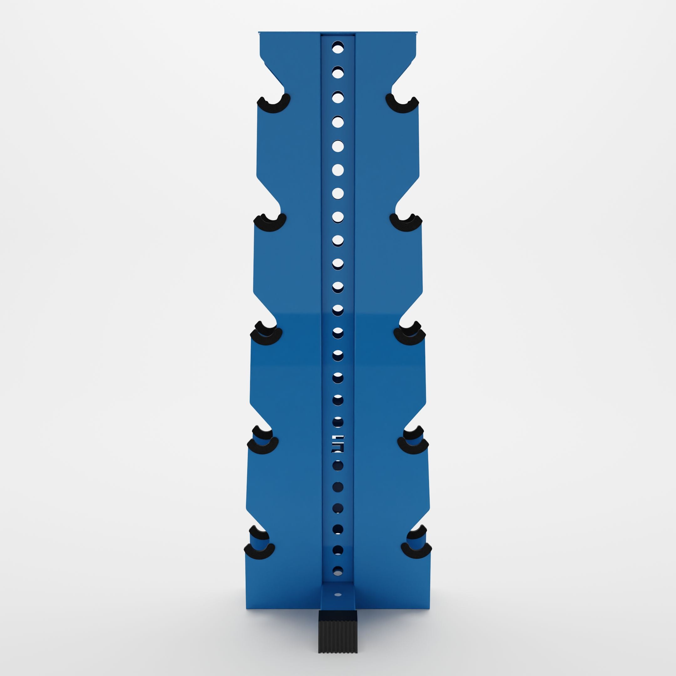 synergy blue alpha elite vertical dumbbell storage rack