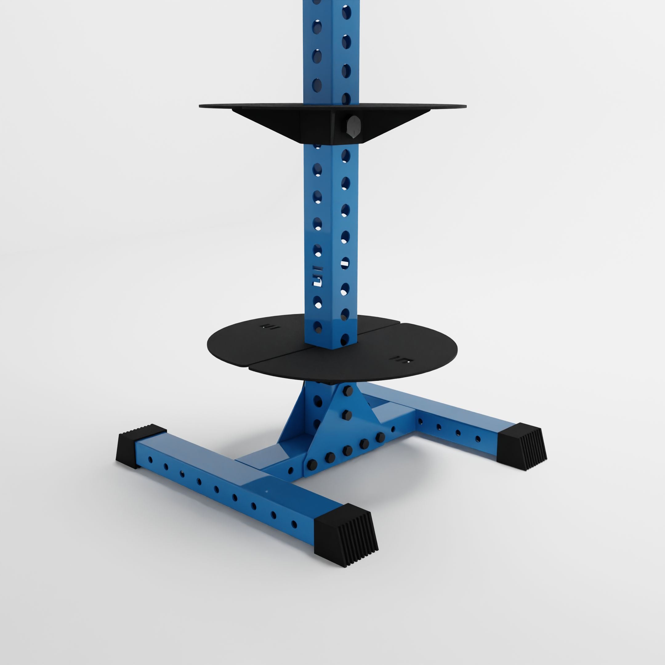 synergy blue delta pk vertical hybrid weight plate and kettlebell base