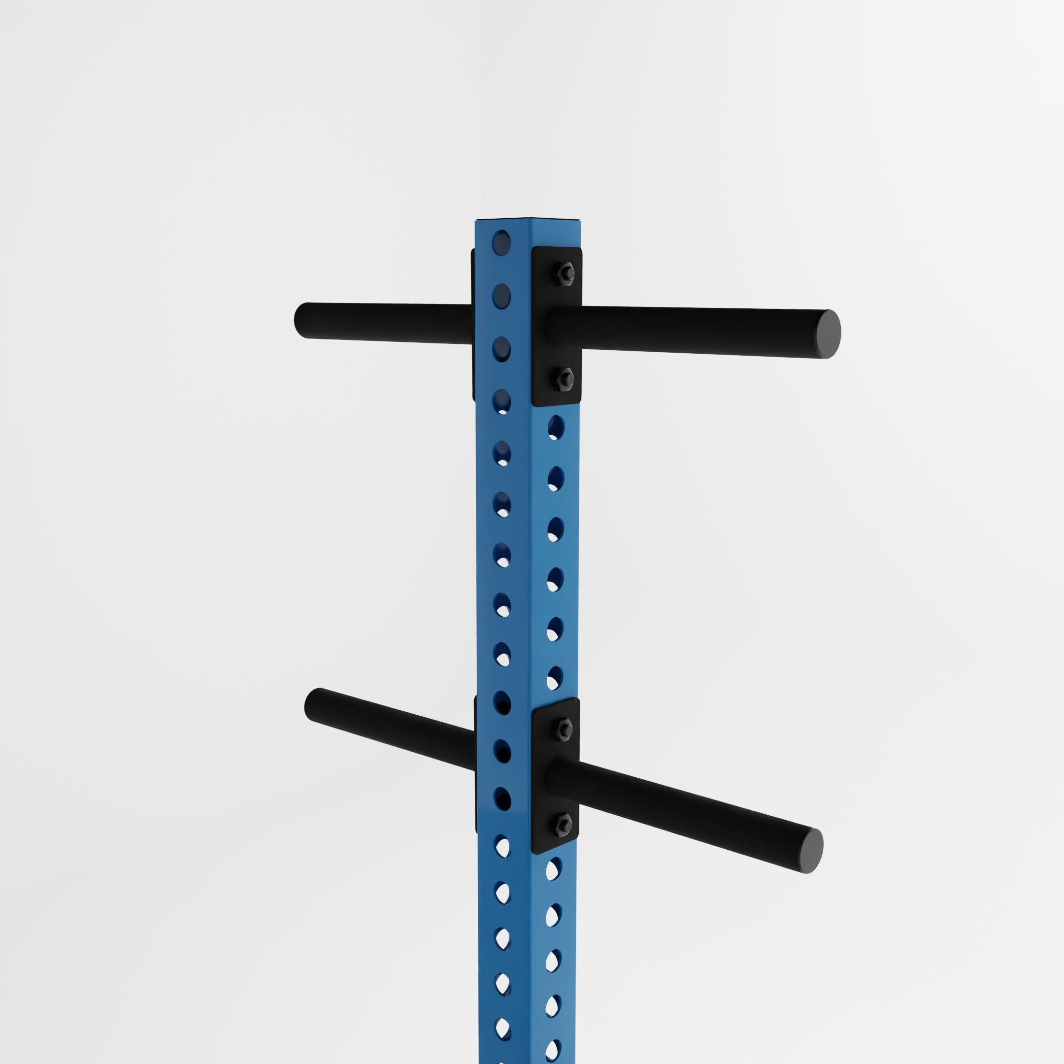 synergy blue delta pk vertical hybrid weight plate and kettlebell storage rack top
