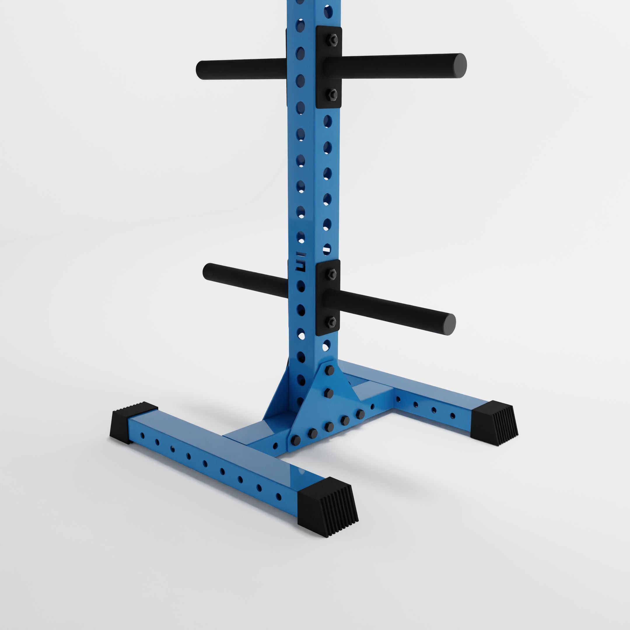 synergy blue delta 4-tier vertical weight plate tree base