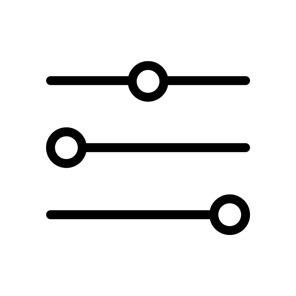 a cartoon icon of customization bars signifying that Synergy offers customized branding options for dumbbell and weight storage equipment.