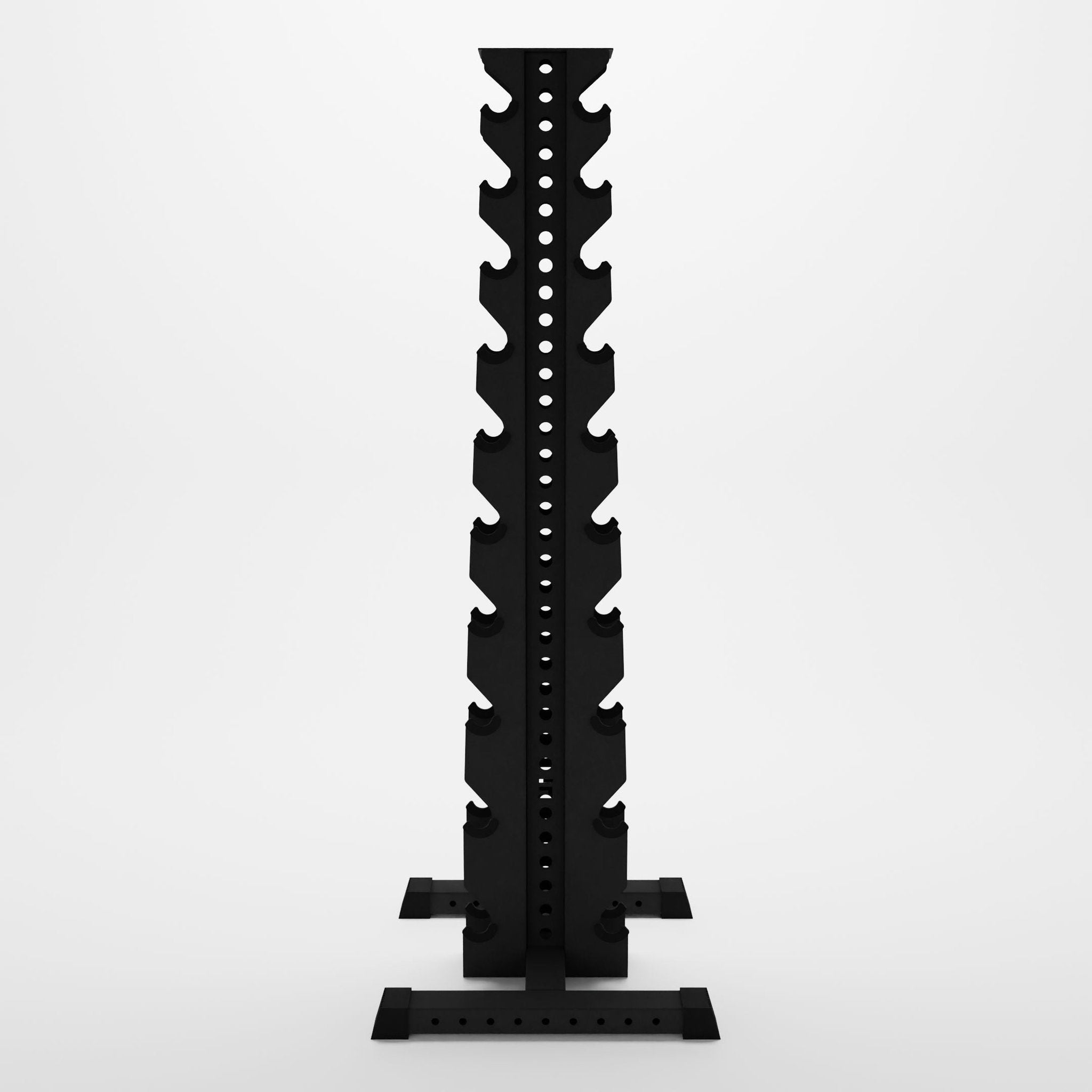 Delta 10-Tier Vertical Dumbbell Rack & 5-50 lb. Set Bundle