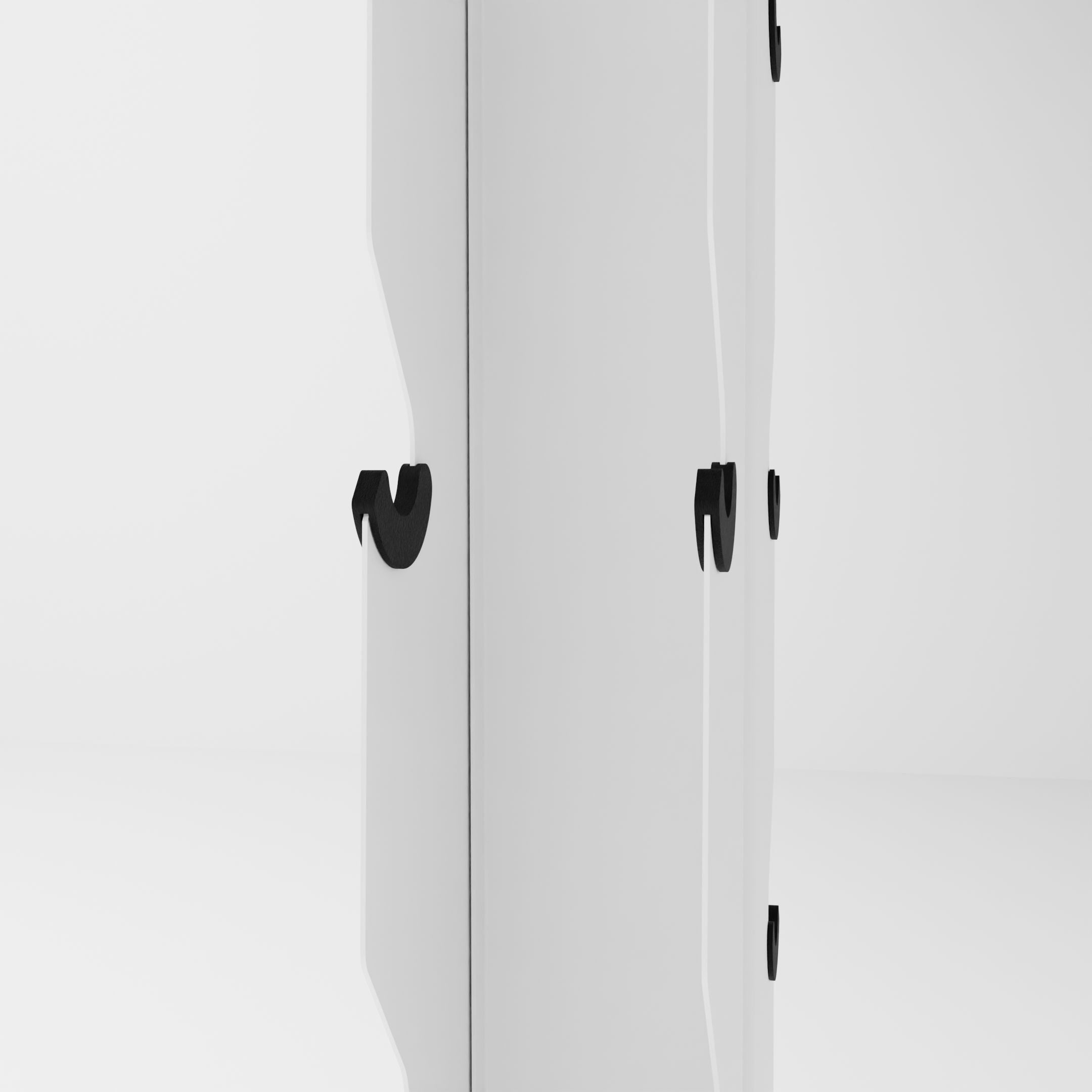 white alpha elite vertical dumbbell storage rack side profile