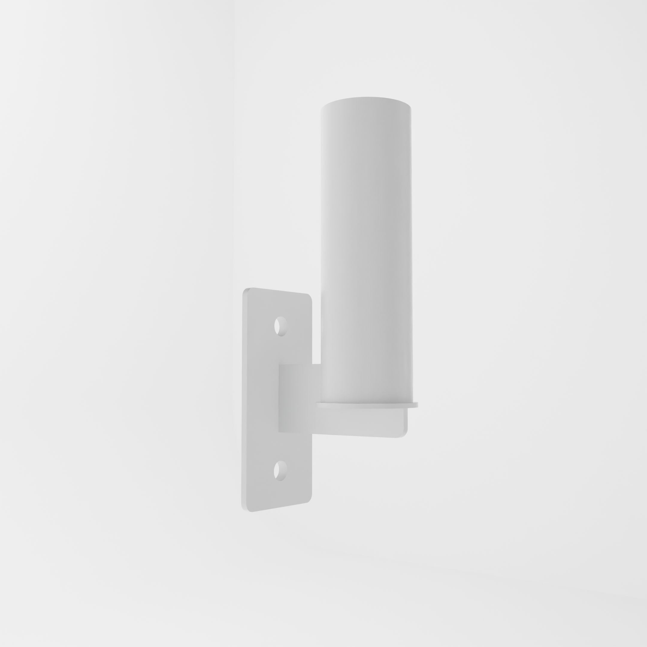 white barbell holder attachment for a 3x3 upright