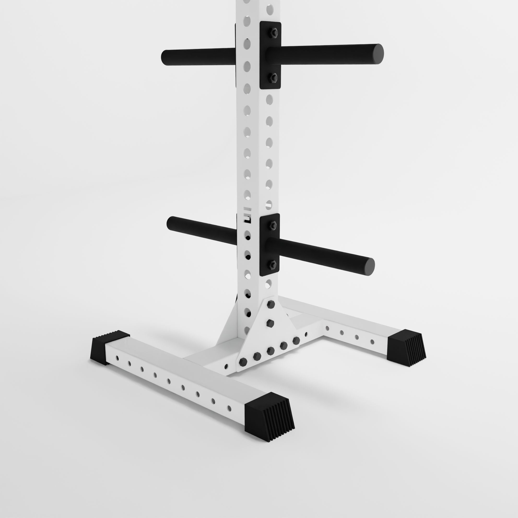 white delta 4-tier vertical weight plate tree base